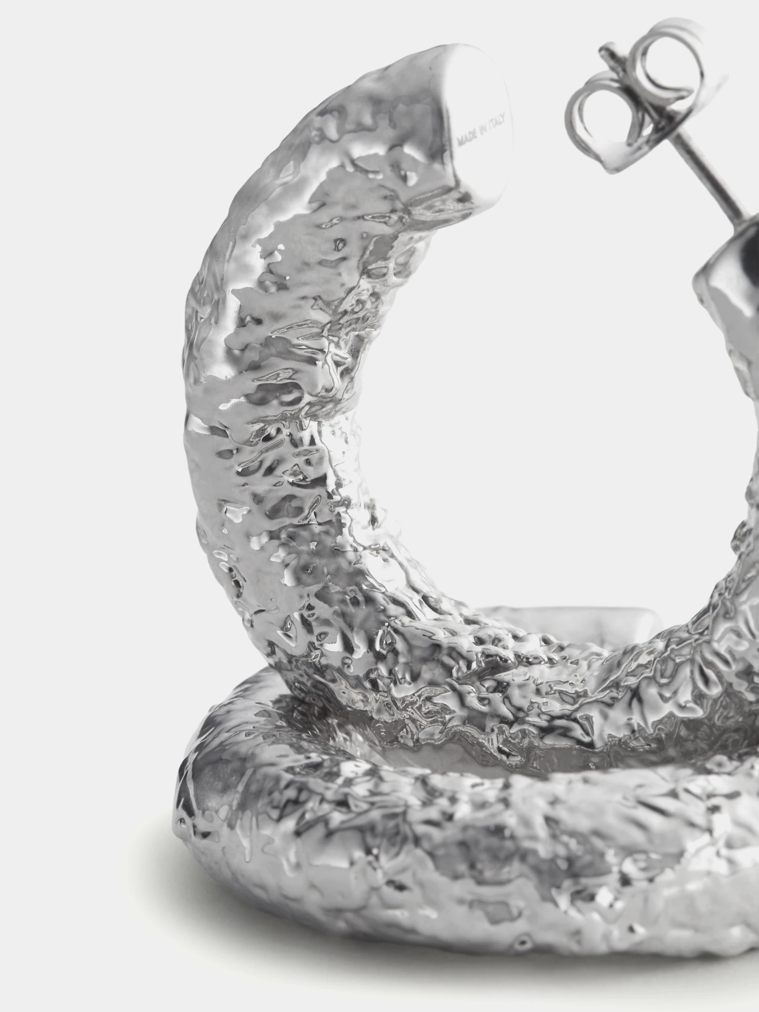 Серьги MM6 Maison Margiela Aluminum Effect