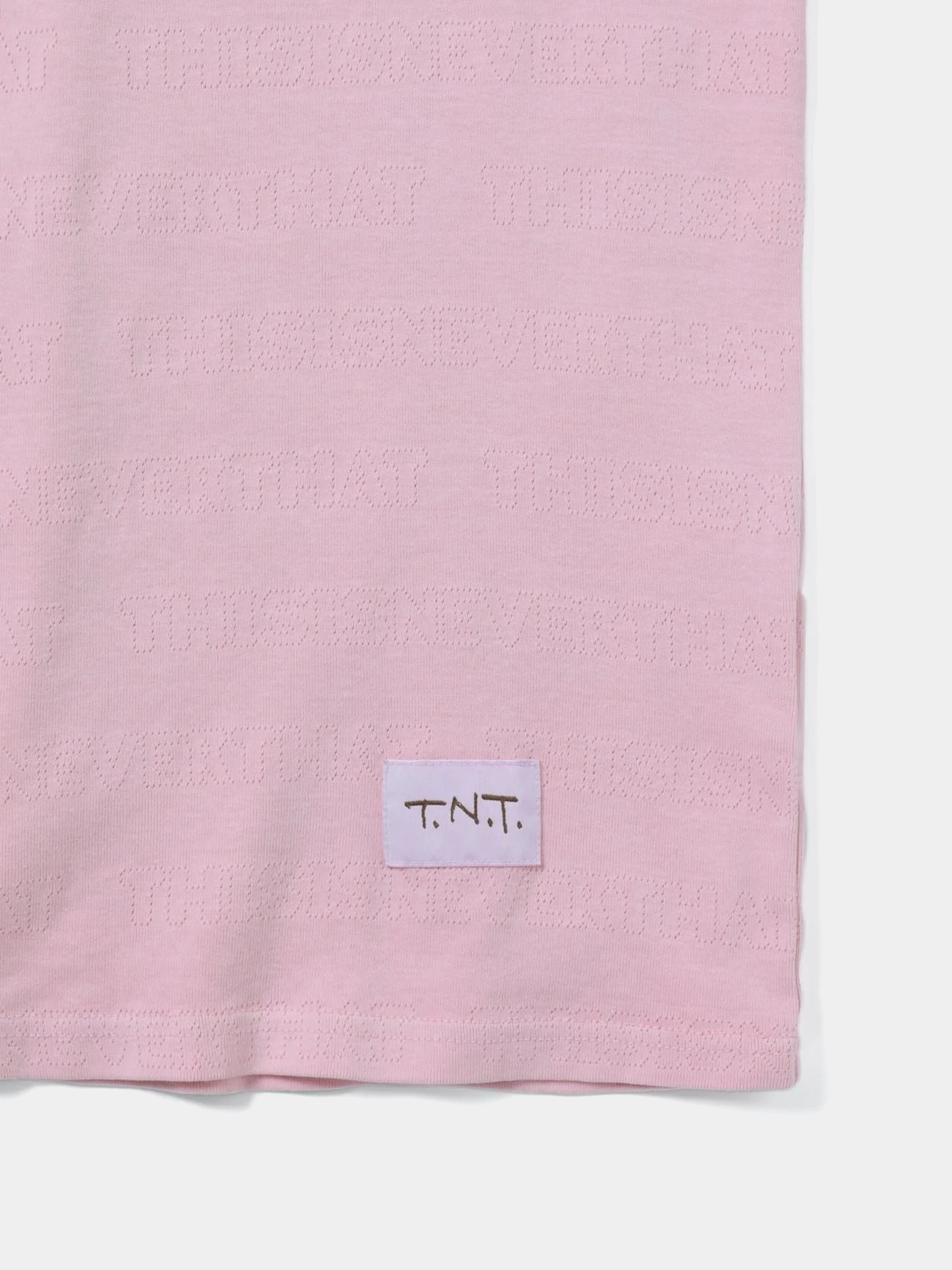 Футболка thisisneverthat TNT Jacquard Tee Pink