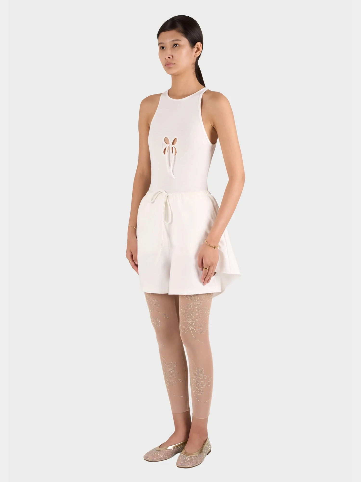 Женское боди J.KIM Petal Bodysuit White