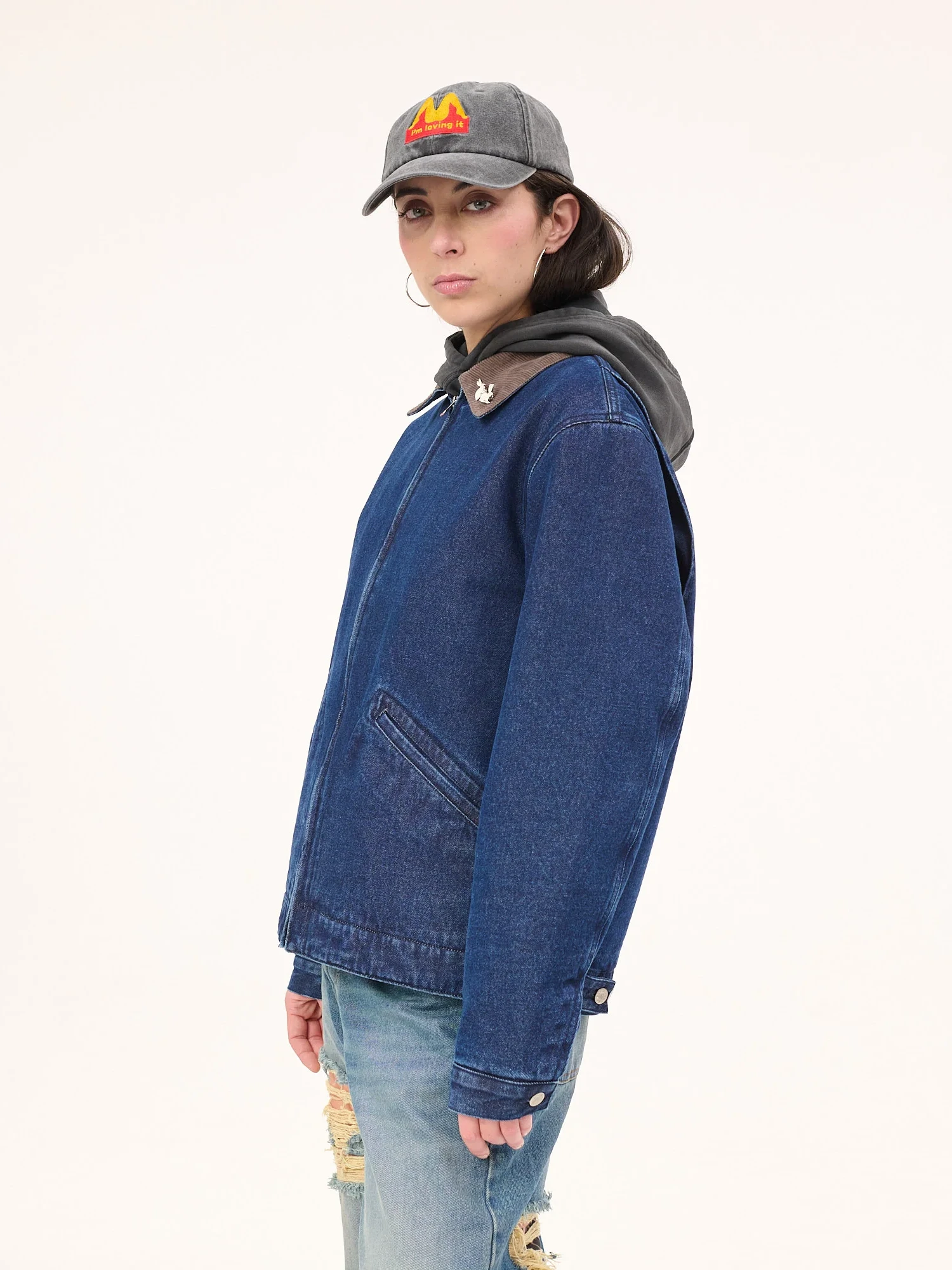 Джинсовая куртка Carne Bollente Moto Rabbit Washed Blue