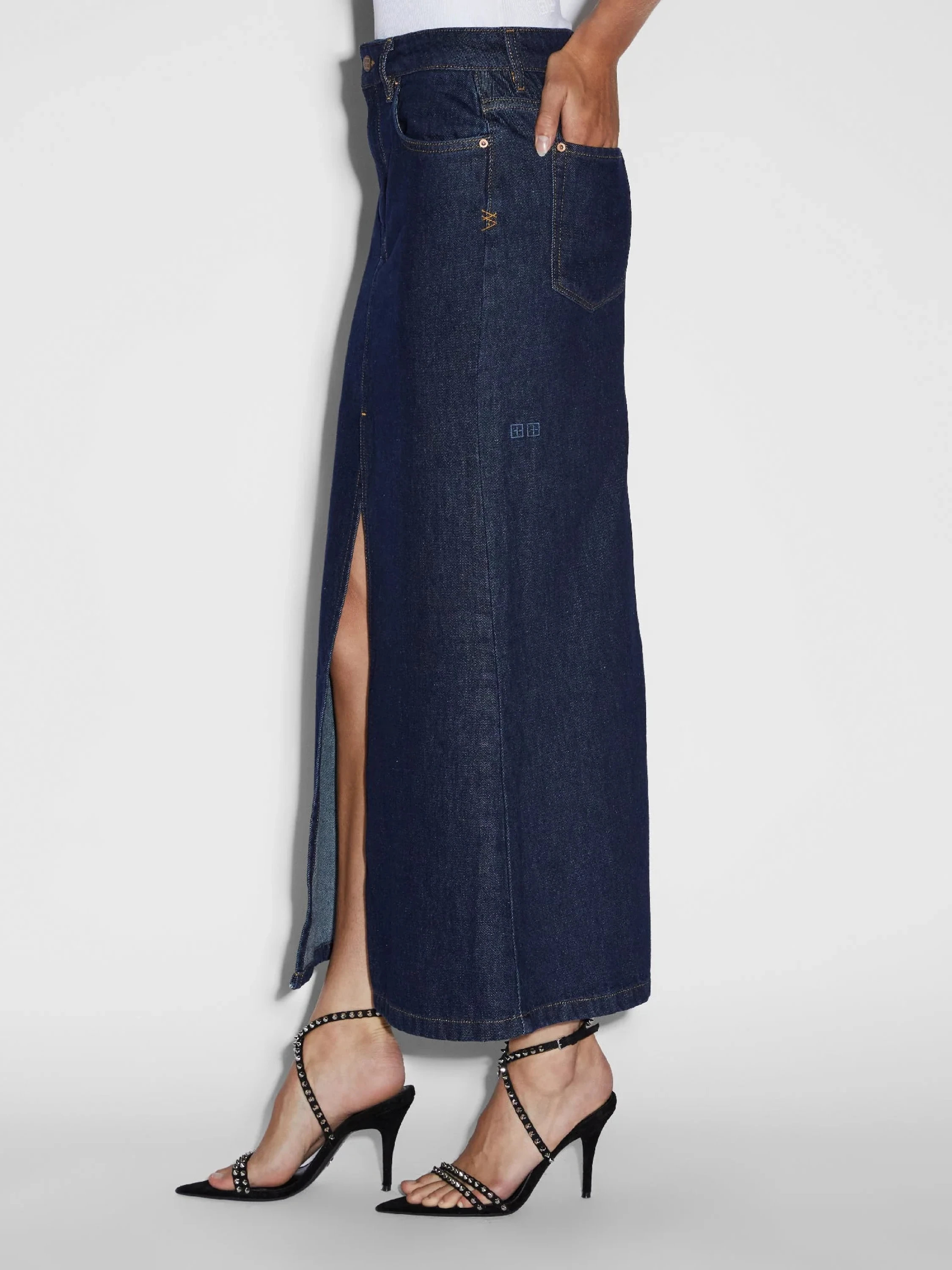 Женская юбка Ksubi Swerve Skirt Legacy Denim