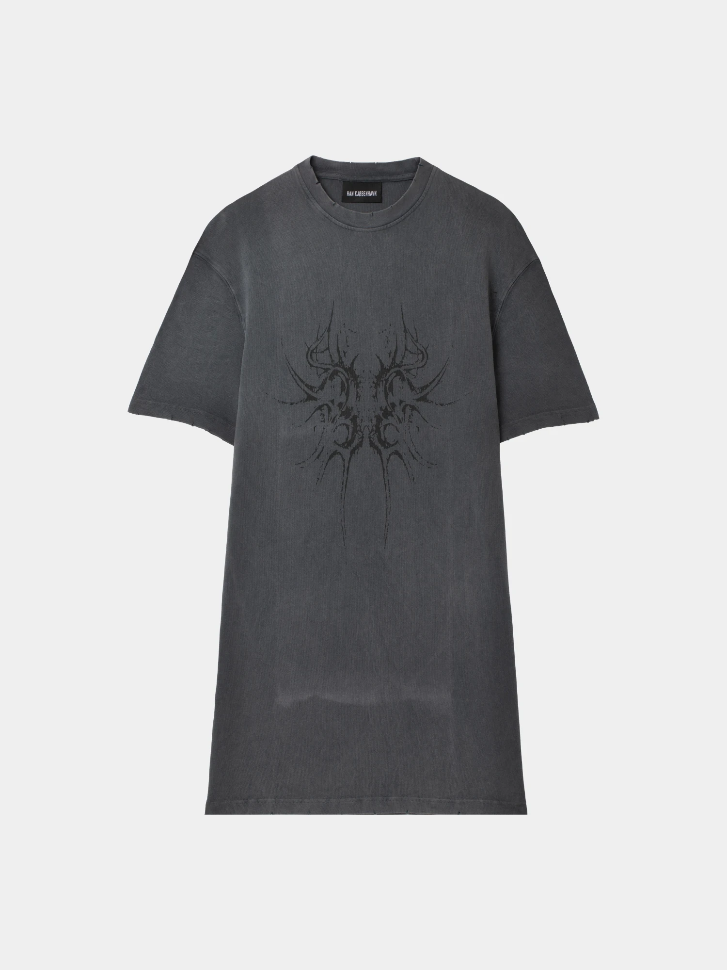 Женское платье Han Kjøbenhavn Butterfly Tribal Distressed Tee Dress Grey