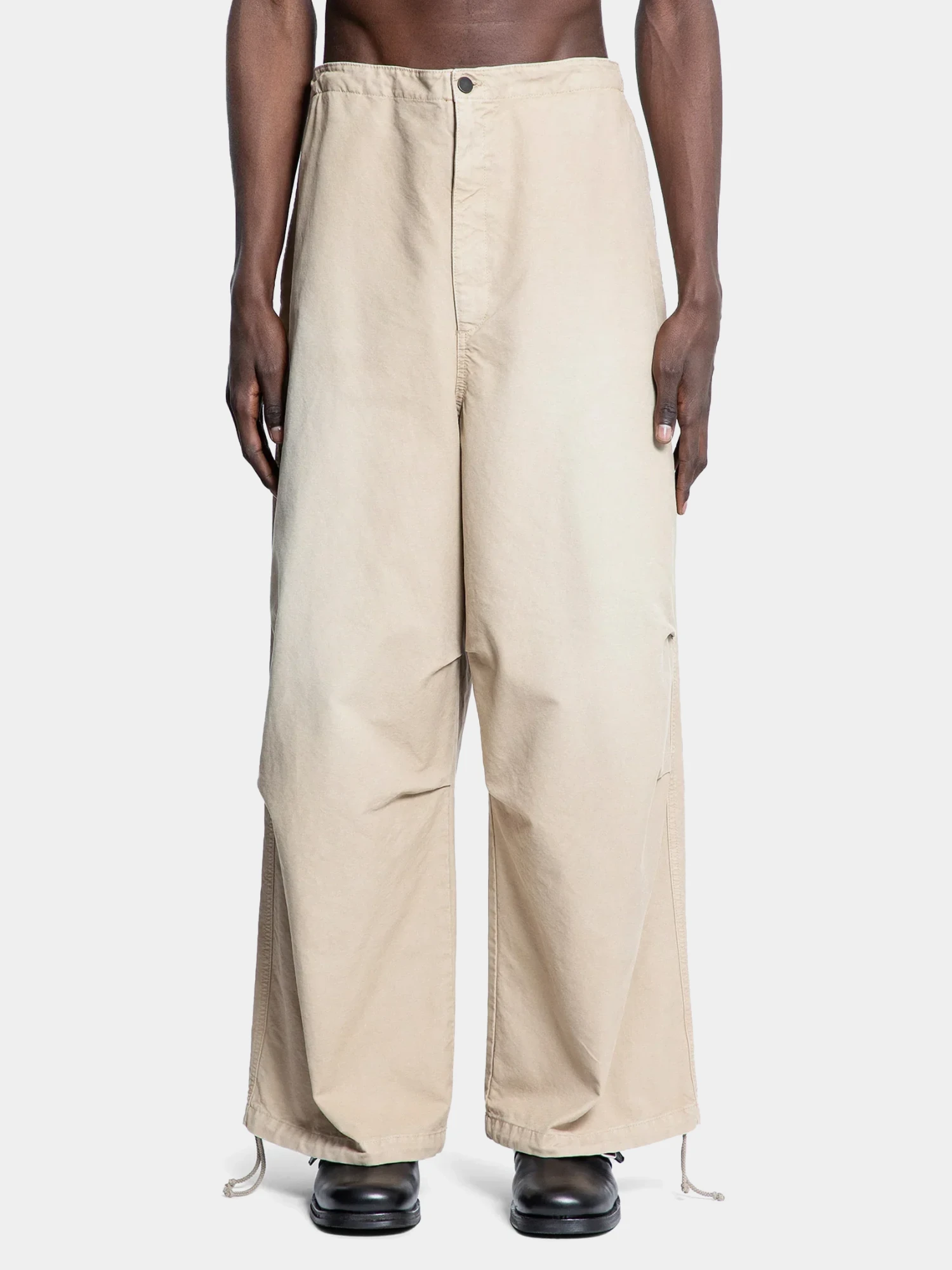 Брюки Hed Mayner Drawstring Trousers Beige Khaki