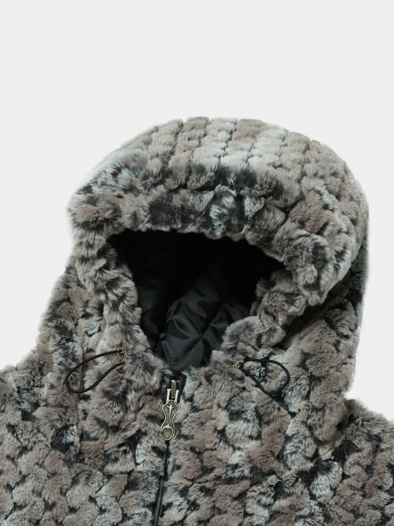 Флисовая куртка Thug Club TC Wavy Leopard Fur Ivory/Black