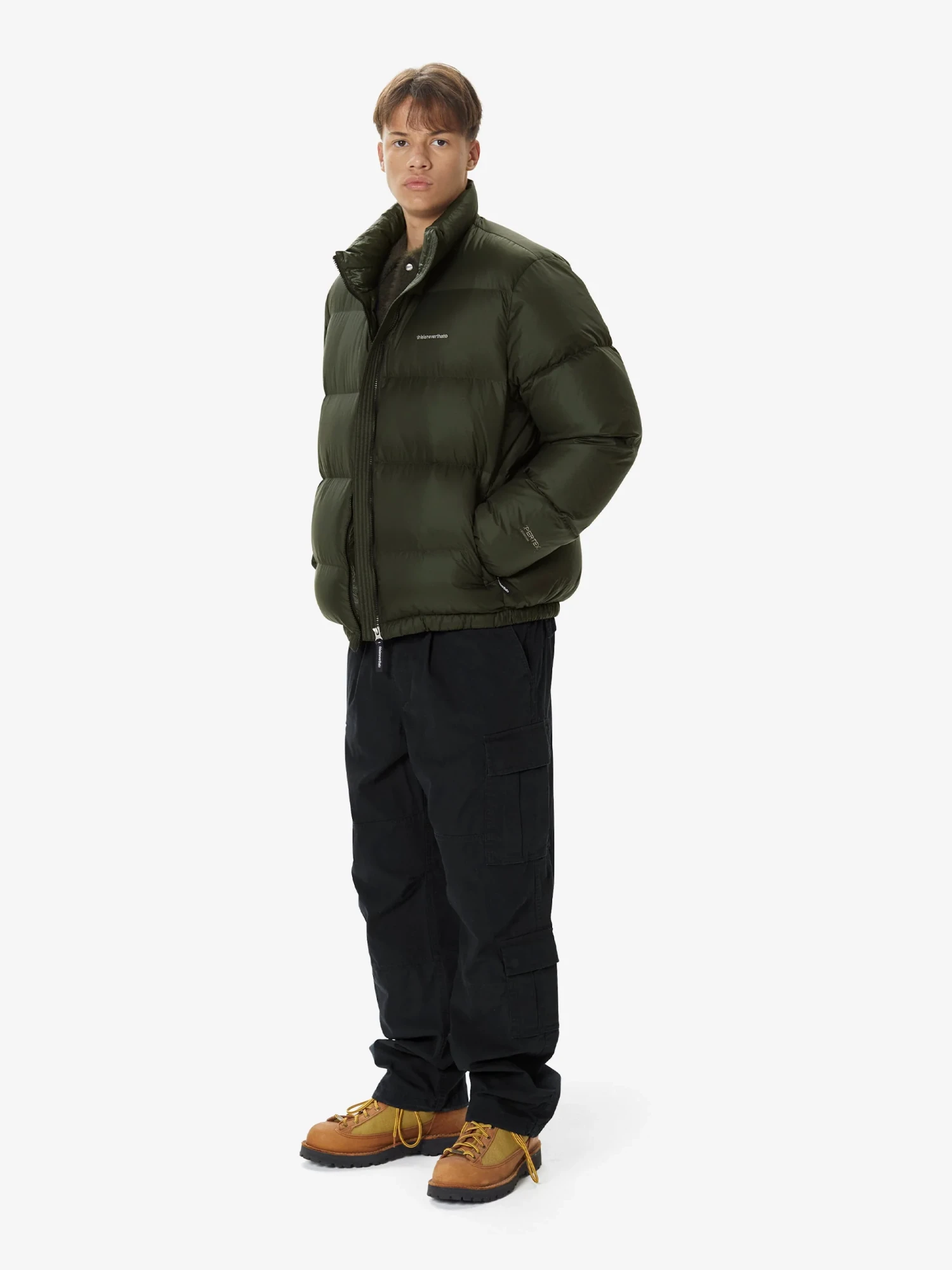 Пуховик thisisneverthat Pertex T Down Jacket Green