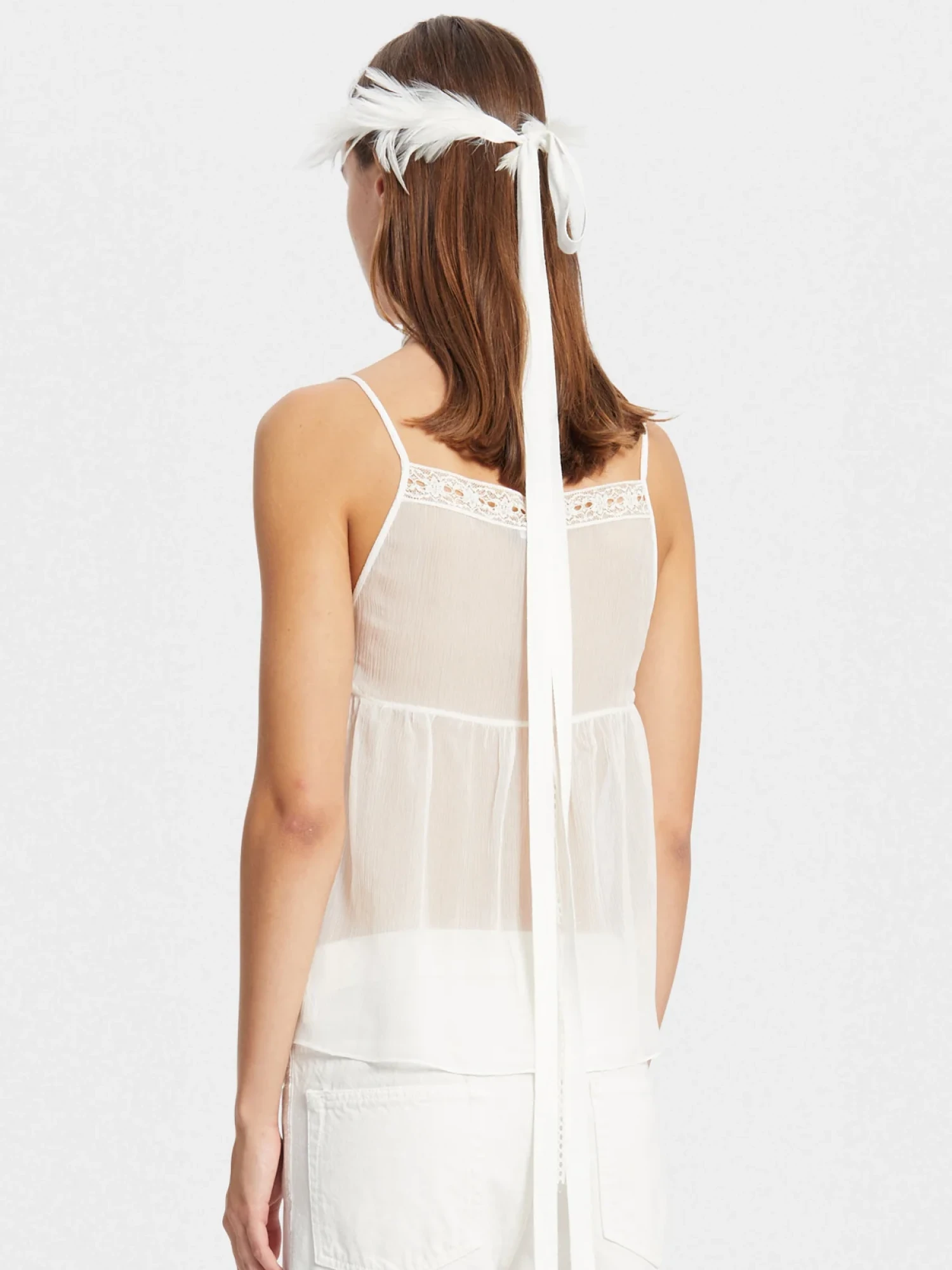 Повязка на голову Ann Demeulemeester Zena Natural White