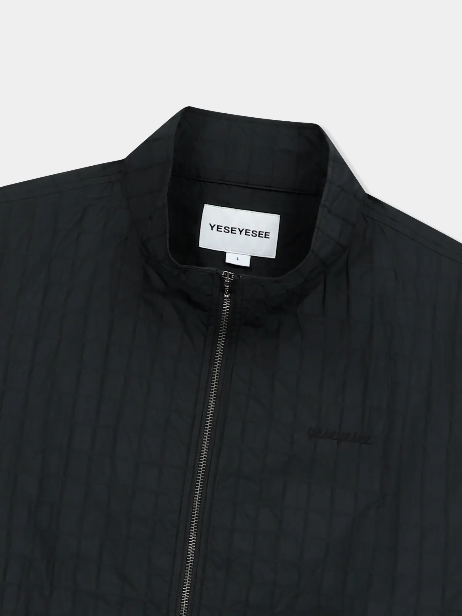 Ветровка YESEYESEE Windowpane Zip Blouson Black