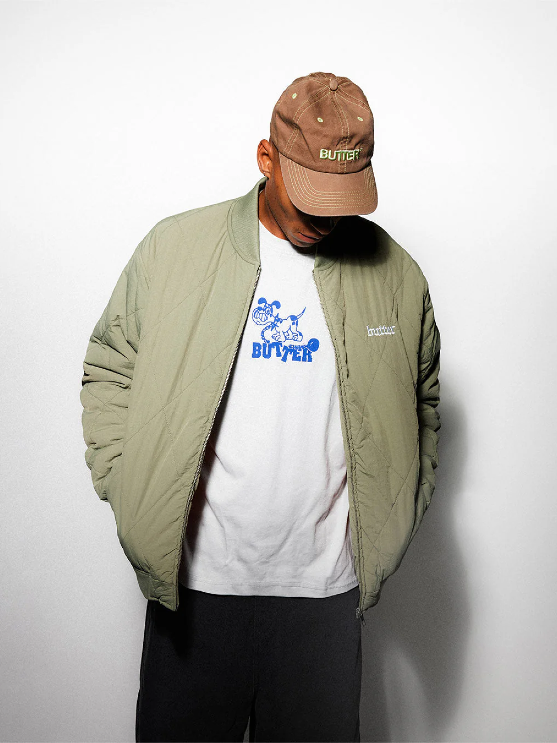 Бомбер Butter Goods Frenzy Work Jacket Sage