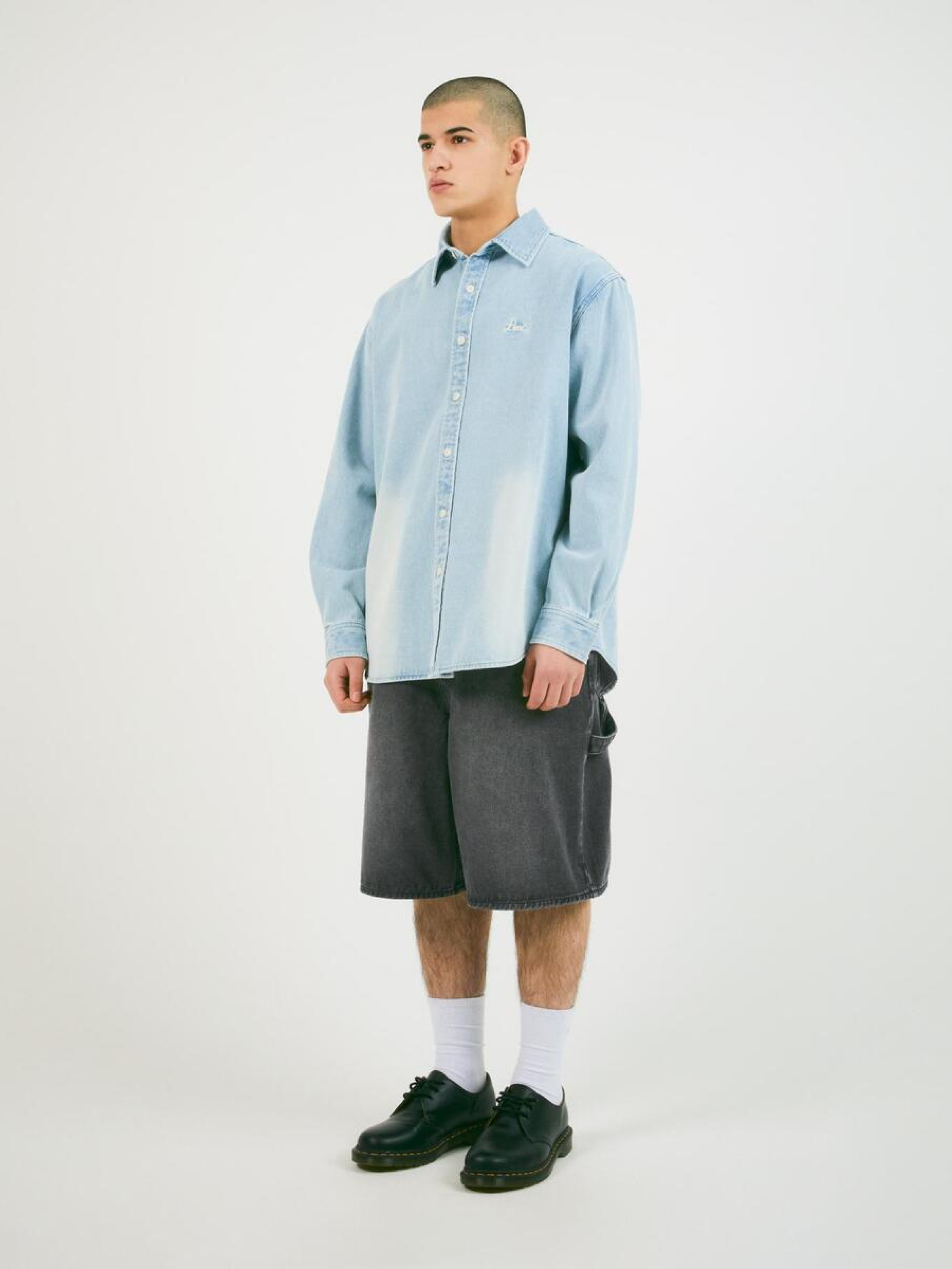 Шорты LMC Brush Washed Denim Carpenter Black