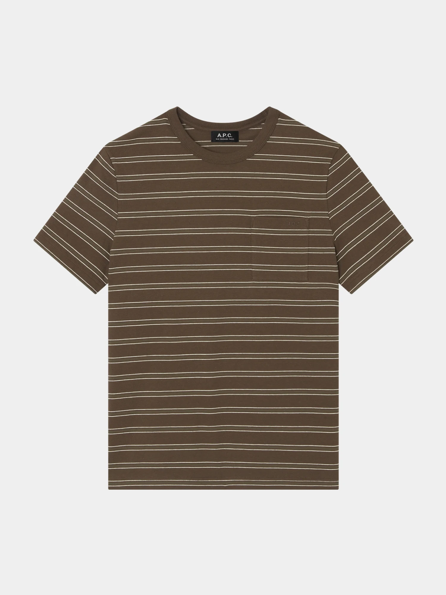 Футболка A.P.C. Striped T-Shirt Brown