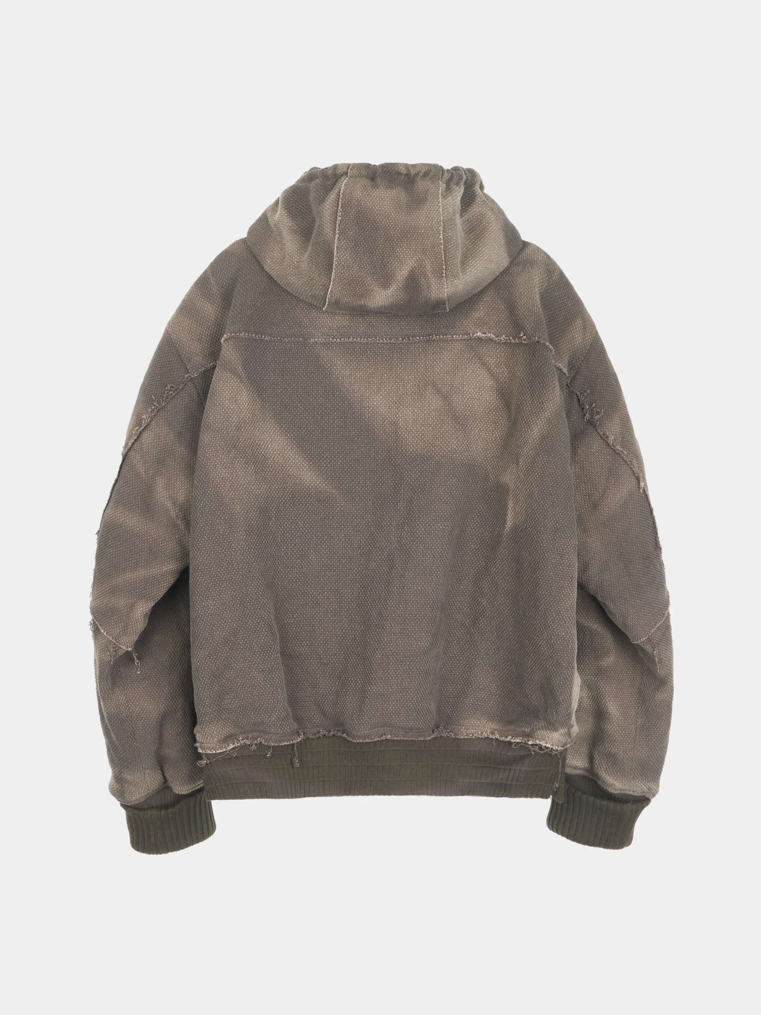 Бомбер JIYONGKIM Sun-Bleached Raw Edged Work Brown