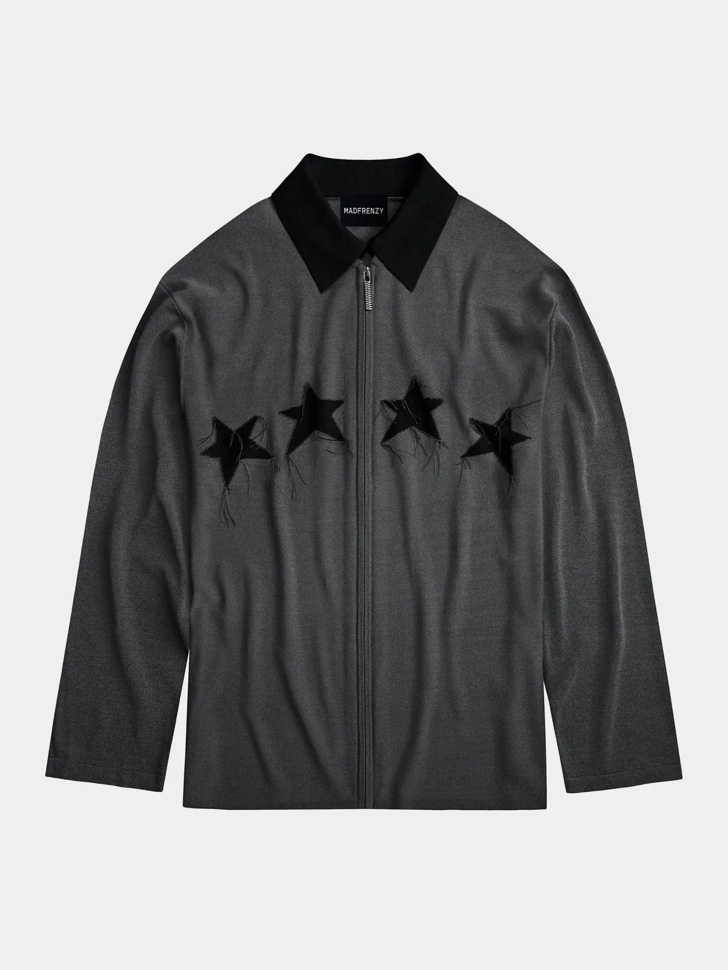 Джемпер на молнии MADFRENZY STAR Grey