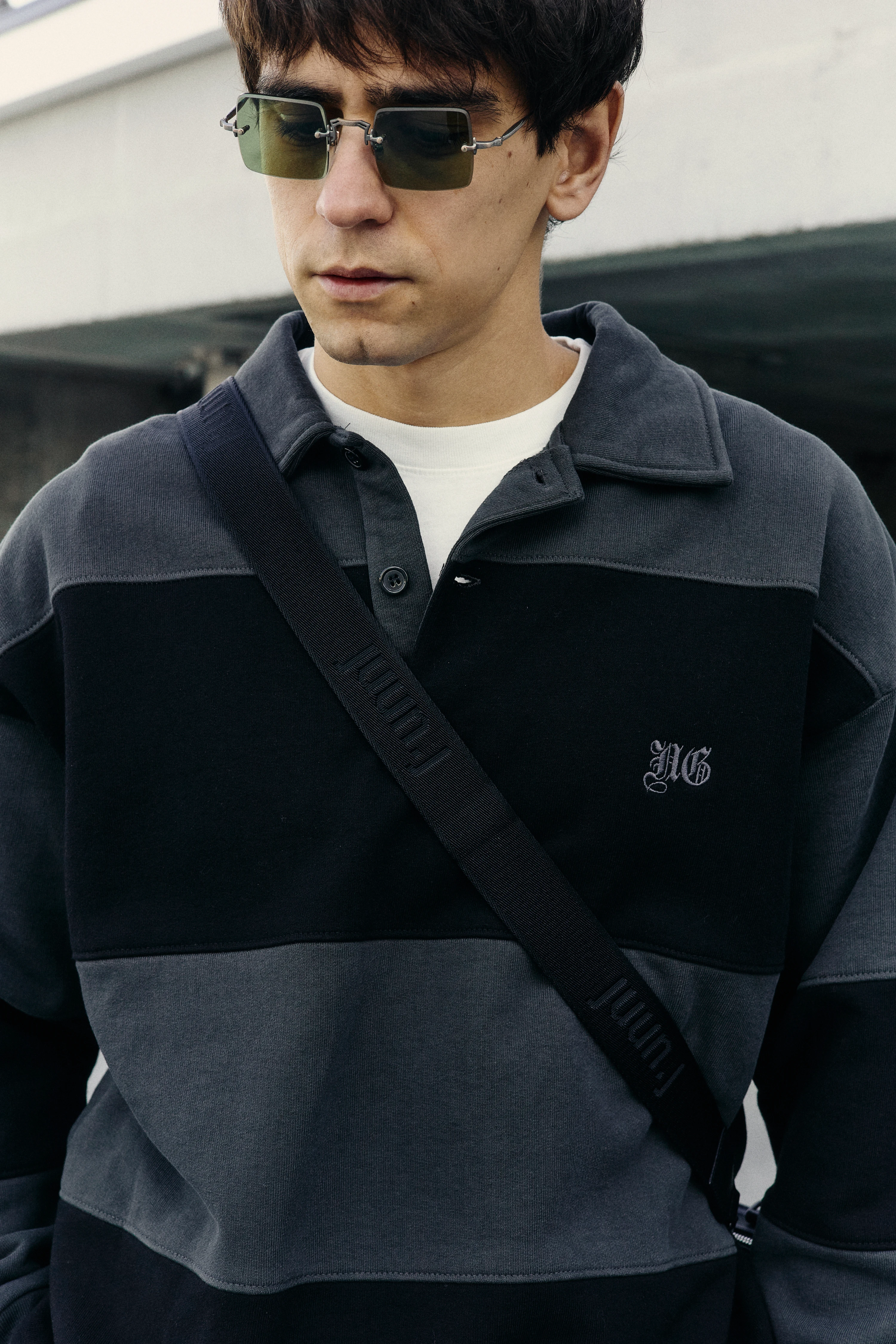 Флисовое поло Noon Goons Prolific Rugby Fleece Polo Black