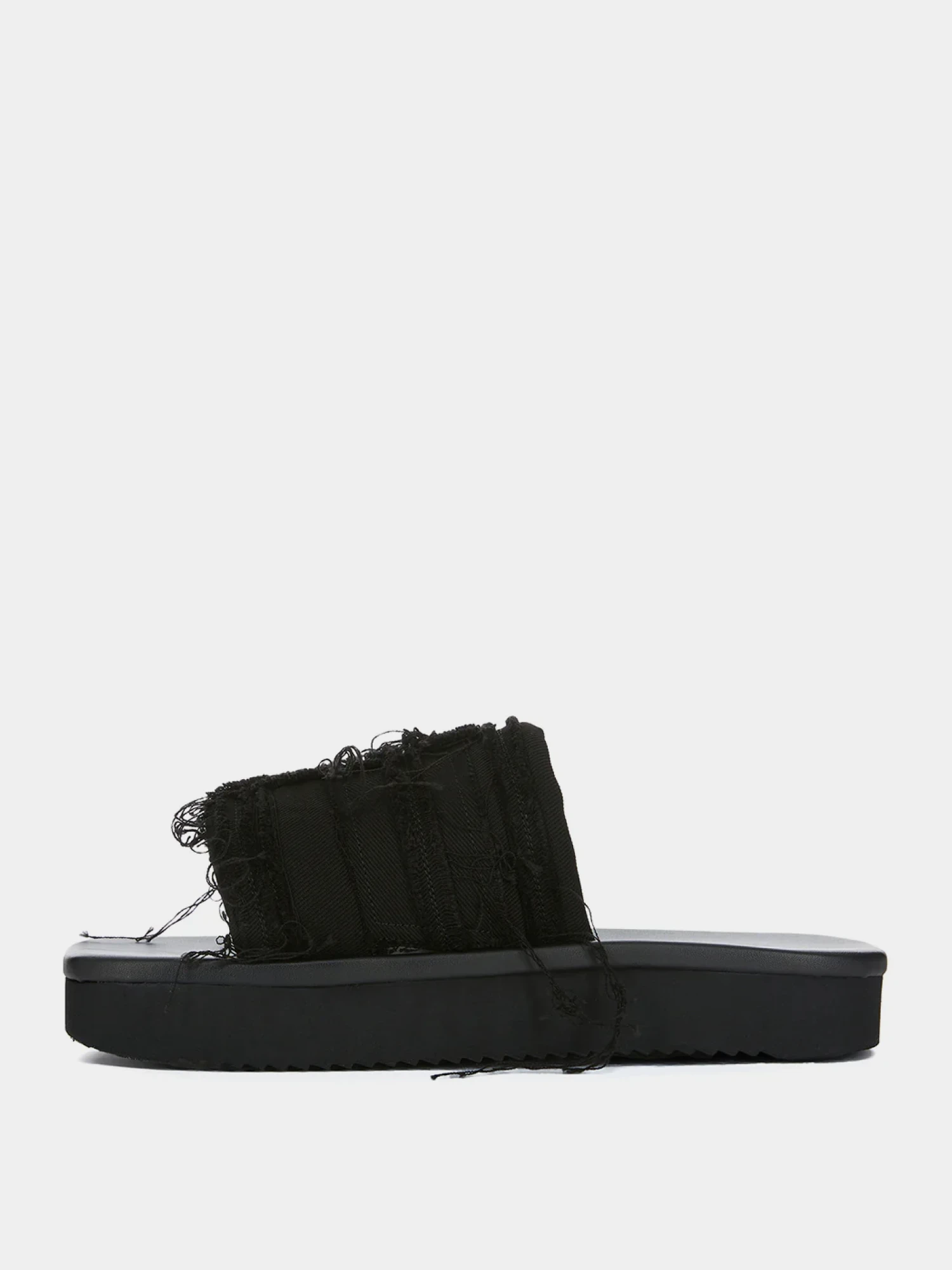 Сандалии RICK OWENS DRKSHDW Denim Paddded Slide Black