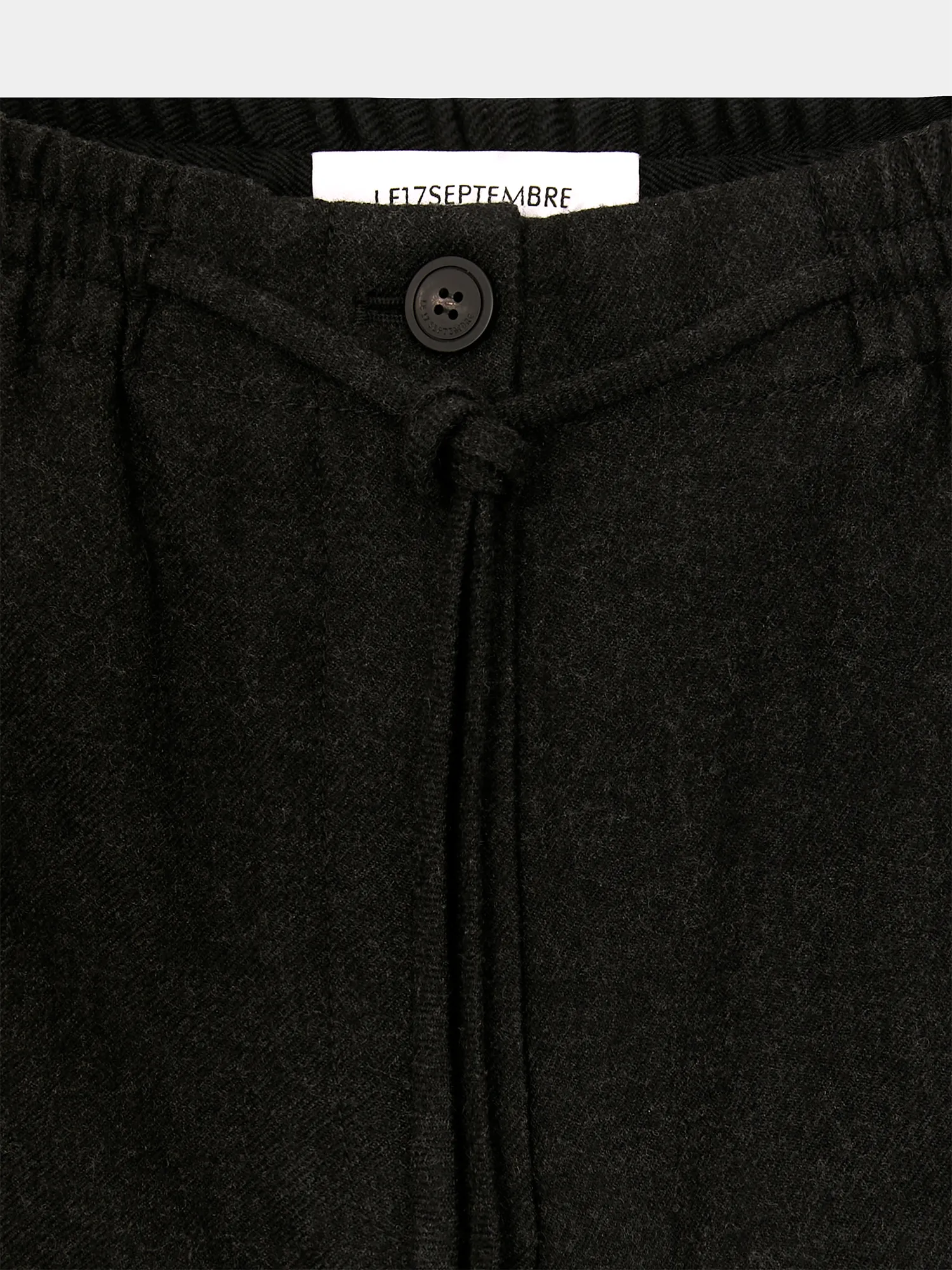 Женские брюки LE17SEPTEMBRE Drawstring Easy Wool Charcoal