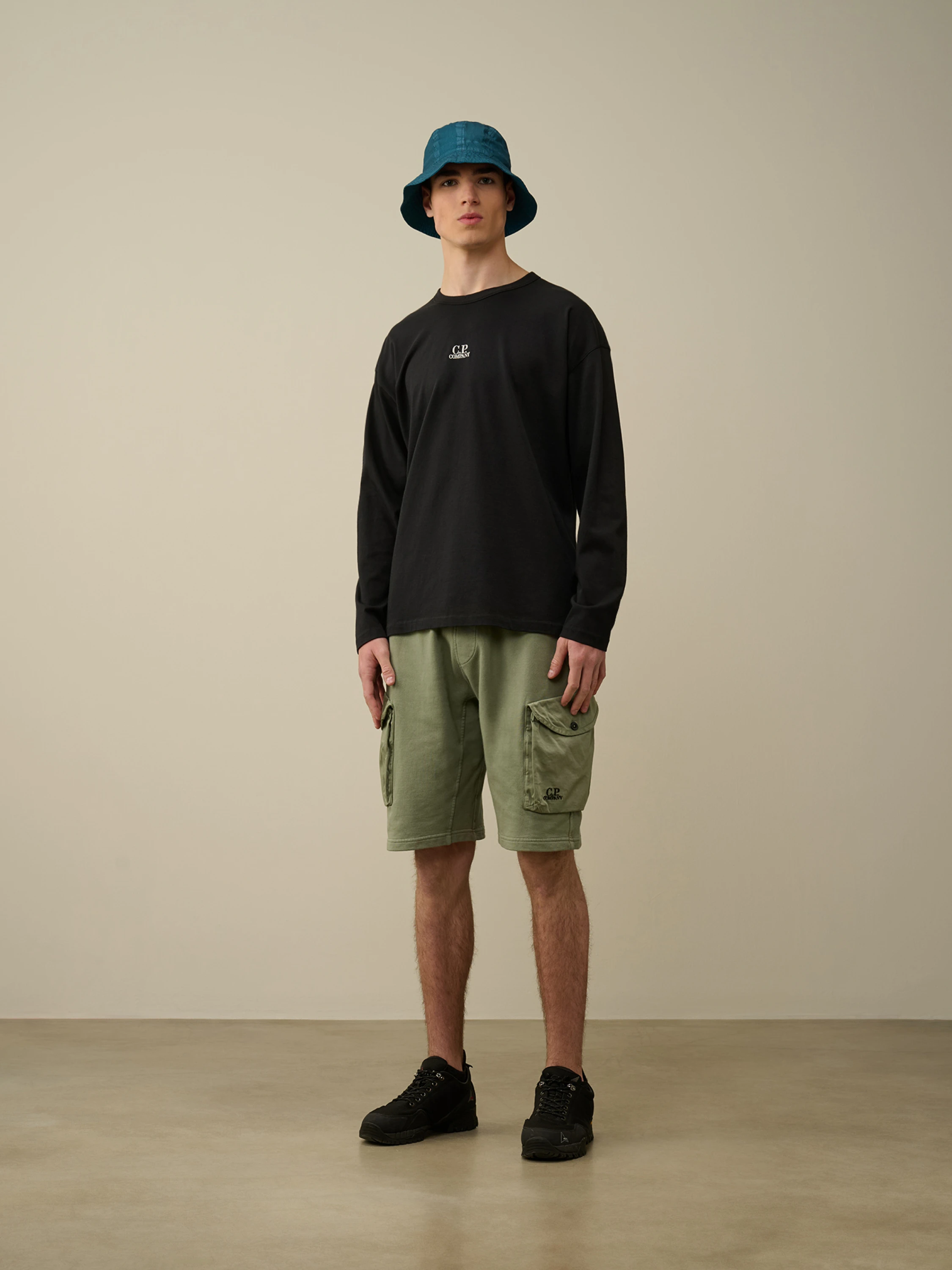Лонгслив C.P. Company 20/1 Jersey Boxy Black