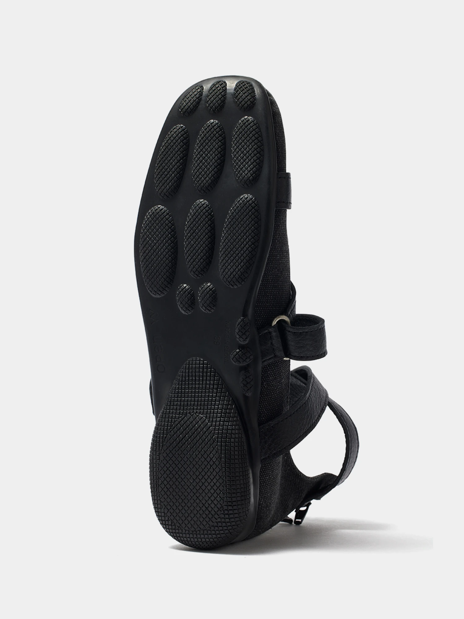 Женские балетки OPEN YY Cross Band Ankle Black
