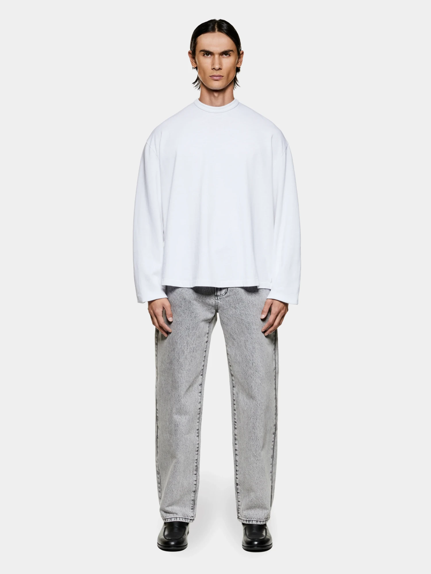Лонгслив MKI MIYUKI ZOKU 220 Gsm Slub White