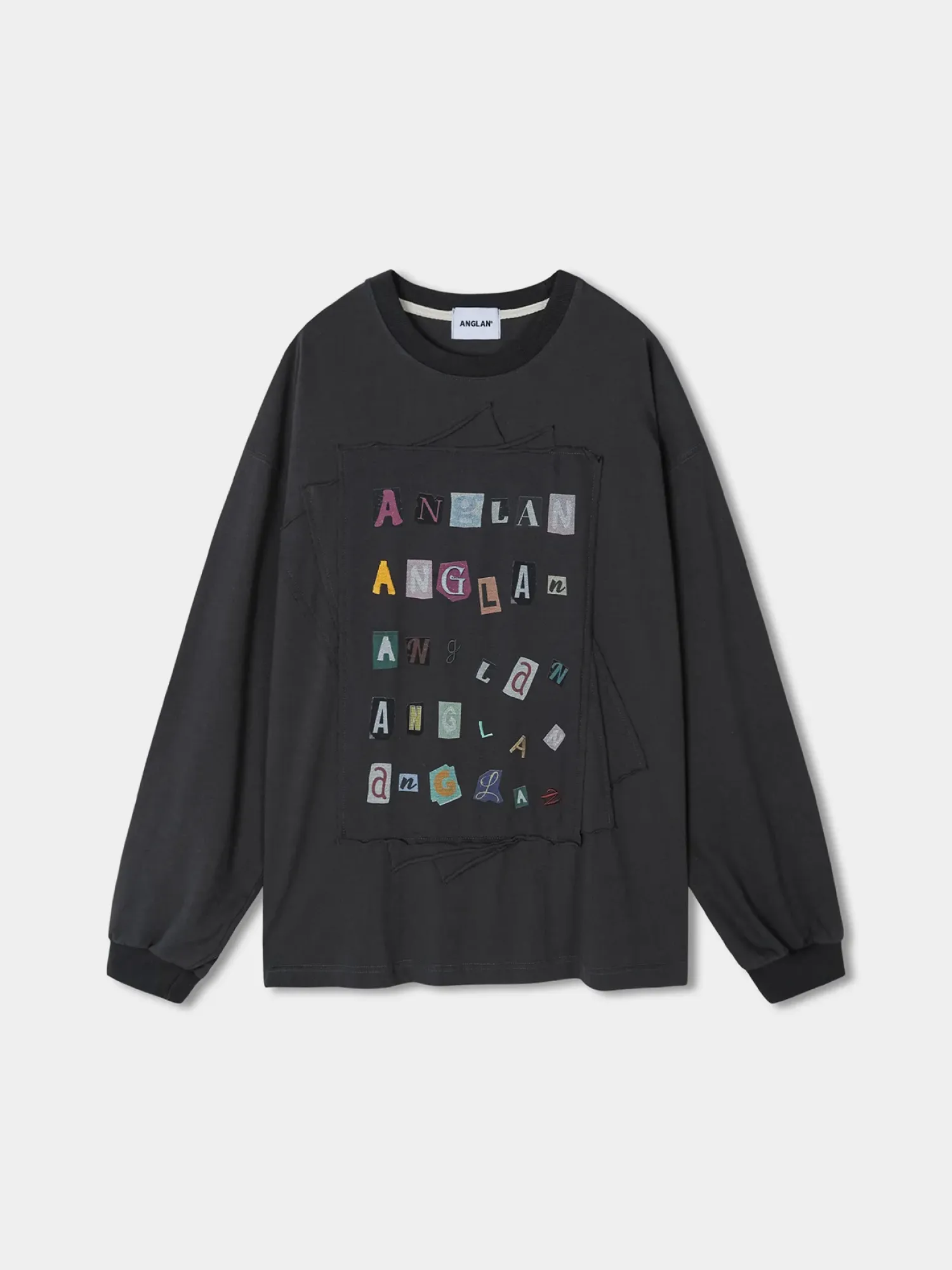 Лонгслив ANGLAN Library Collage Long Sleeve Charcoal