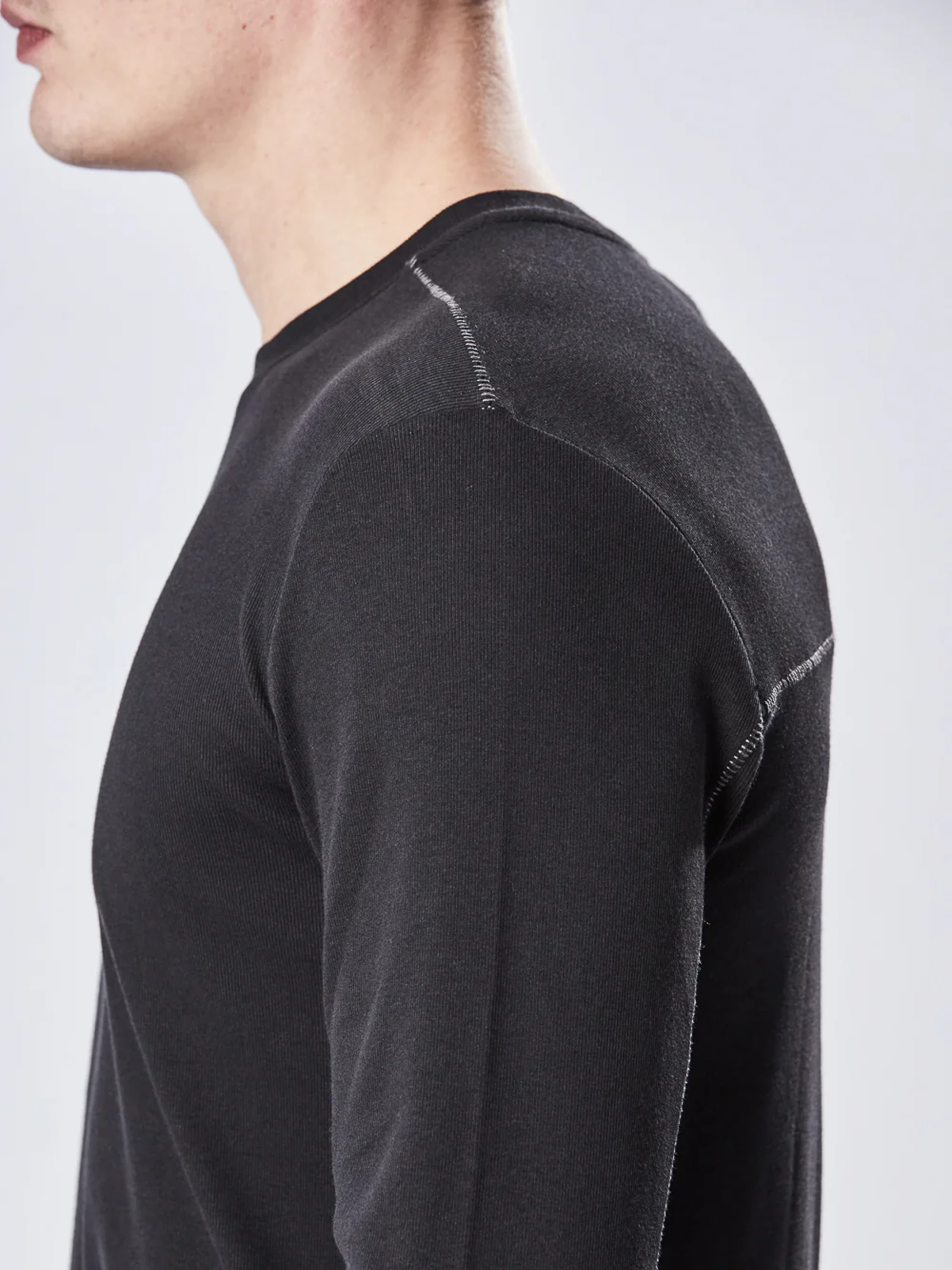 Лонгслив thom/krom M TS 755 Black