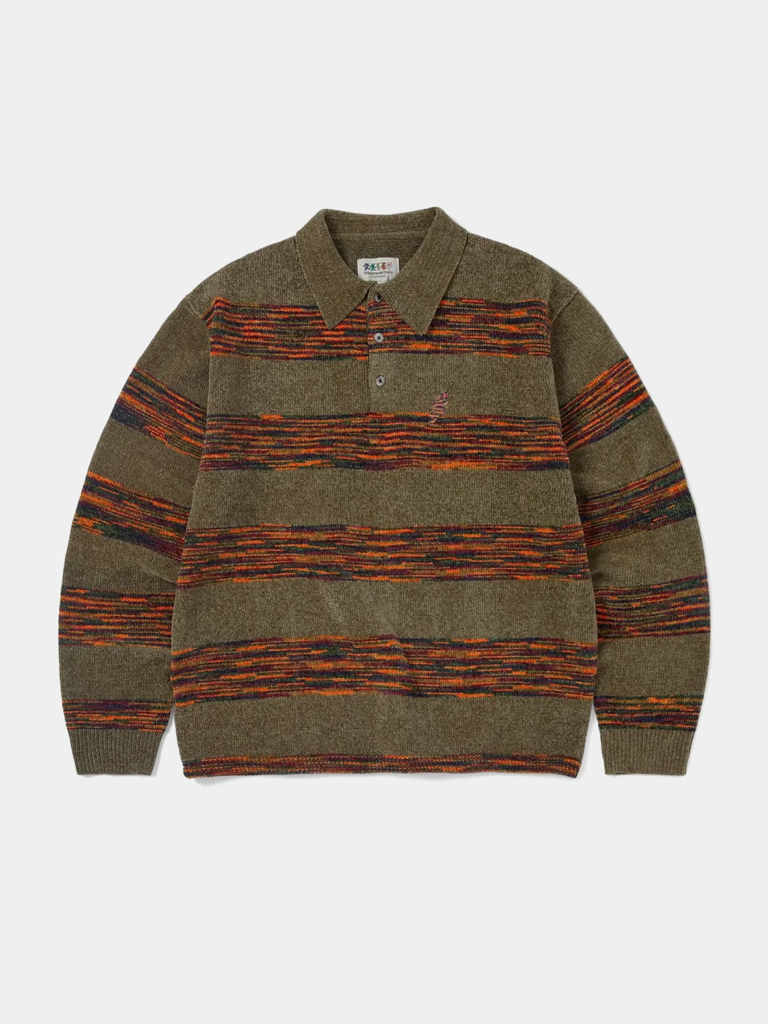 Джемпер thisisneverthat × Grateful Dead Lightning Velvet Knit Khaki