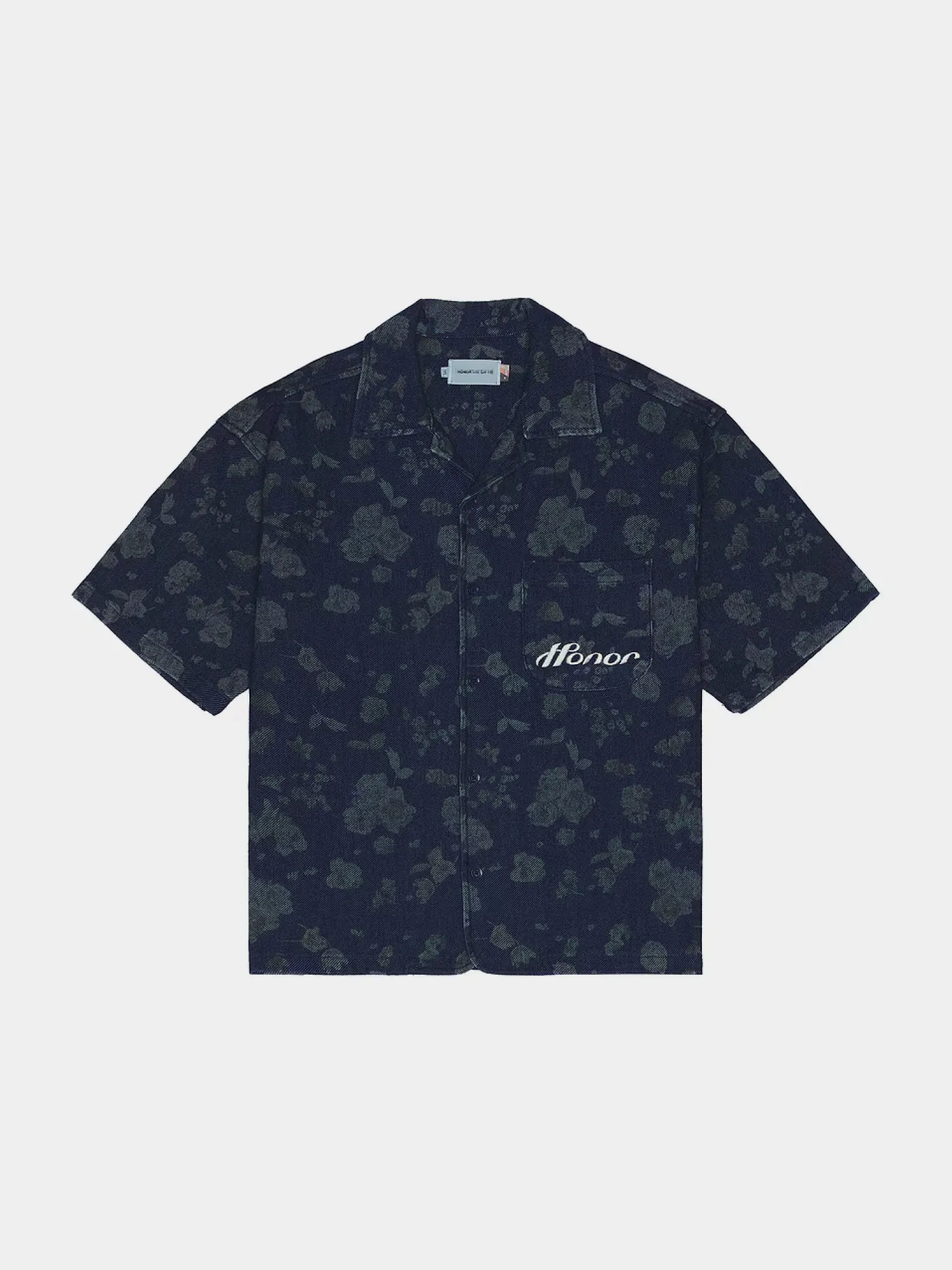 Рубашка HONOR THE GIFT Indigo Floral Camp Blue