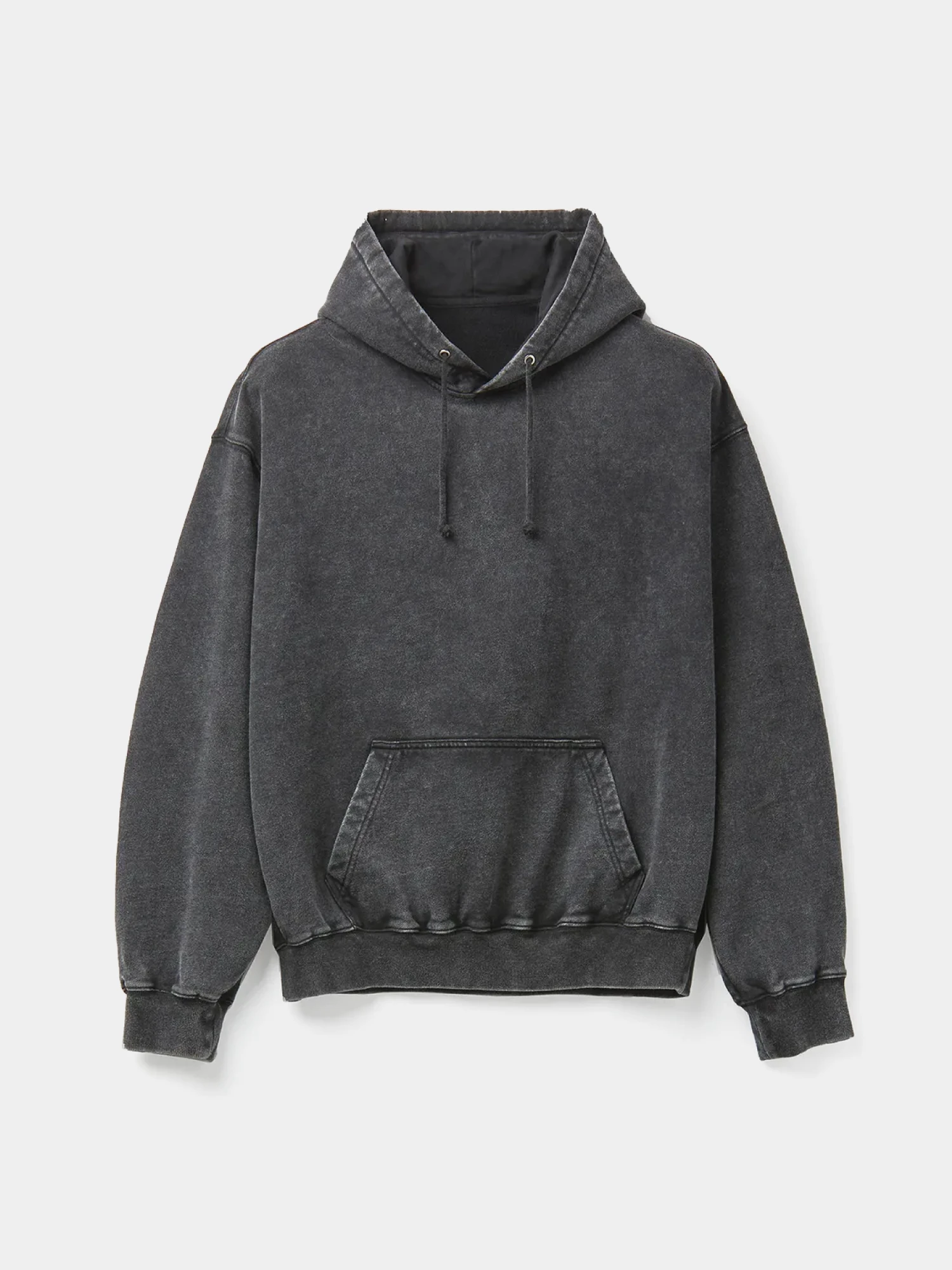 Худи COOR Garment Dying Essential Washed Charcoal