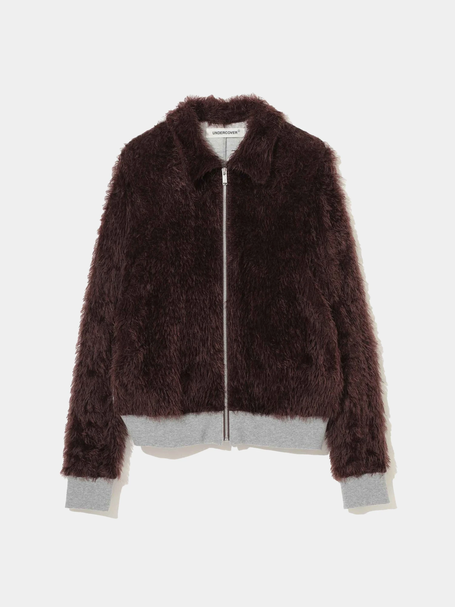 Женский бомбер UNDERCOVER Zip Fuzzy Front Panel Brown