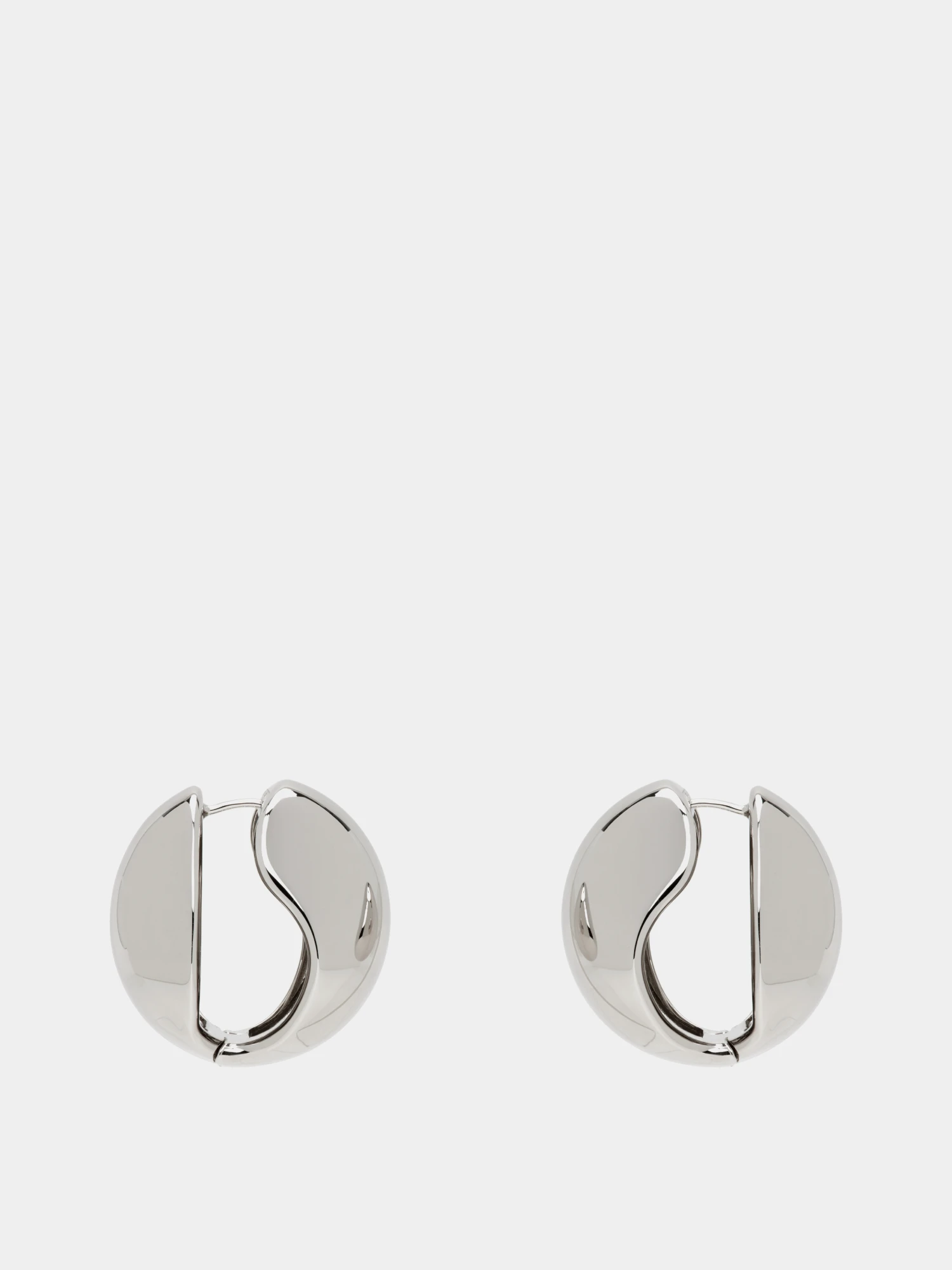 Серьги Coperni Logo Earrings Silver