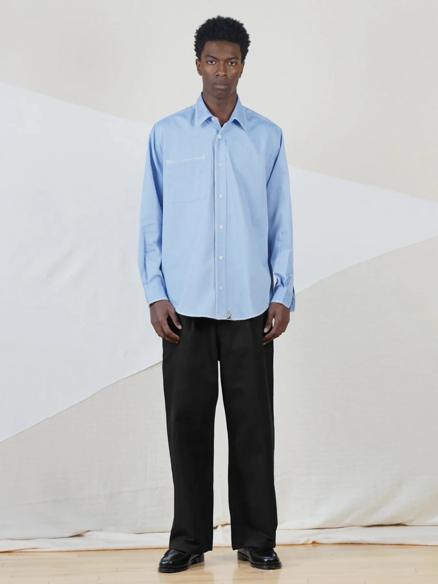 Рубашка lorenz Skyla Classic Shirt Blue