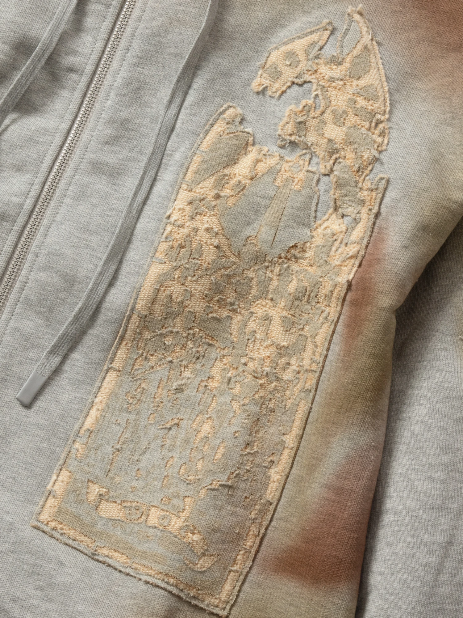 Зип-худи WHO DECIDES WAR Signature Mechanic Vintage Grey