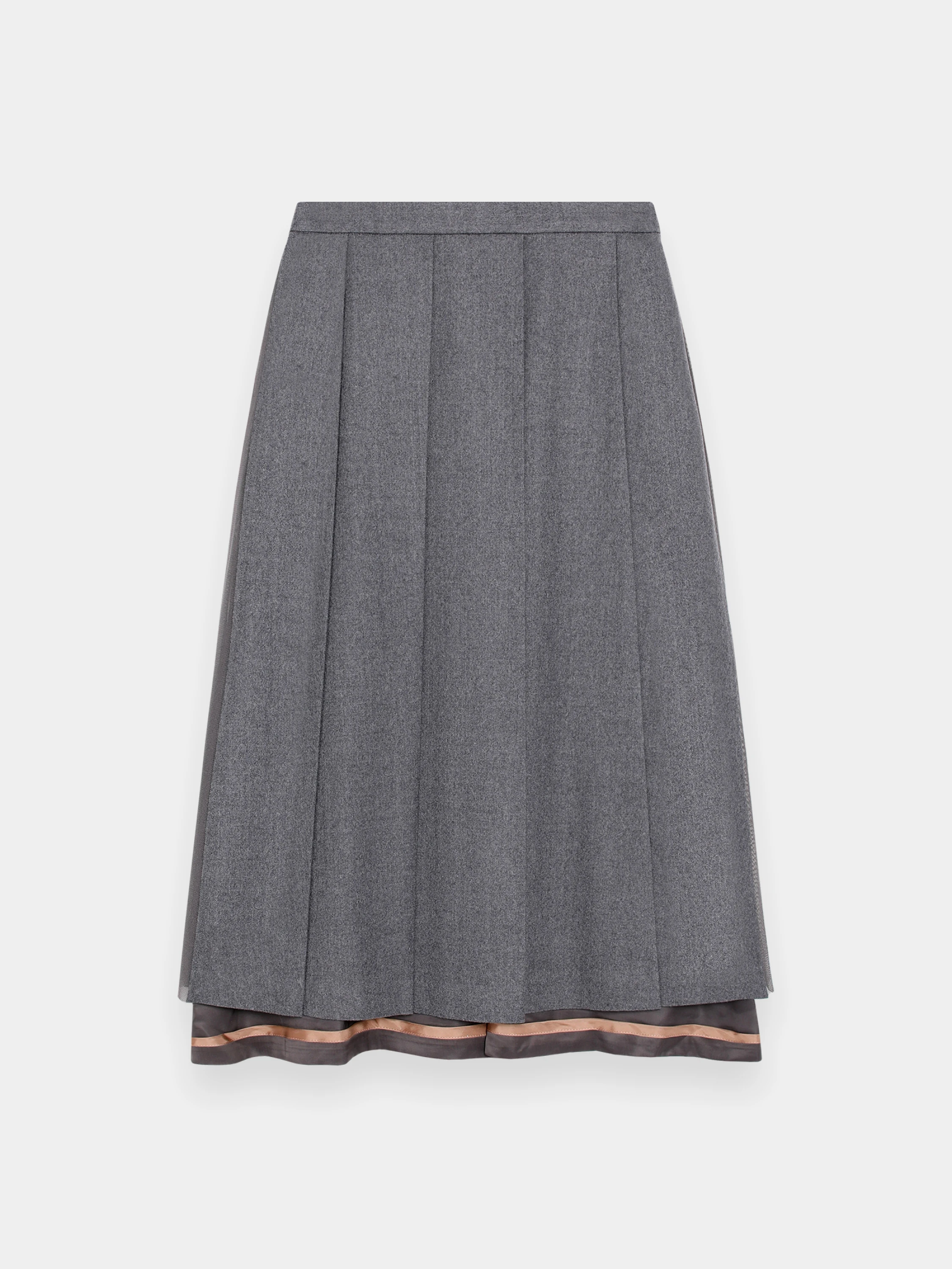 Женская юбка UNDERCOVER Pleated Midi Skirt Gray