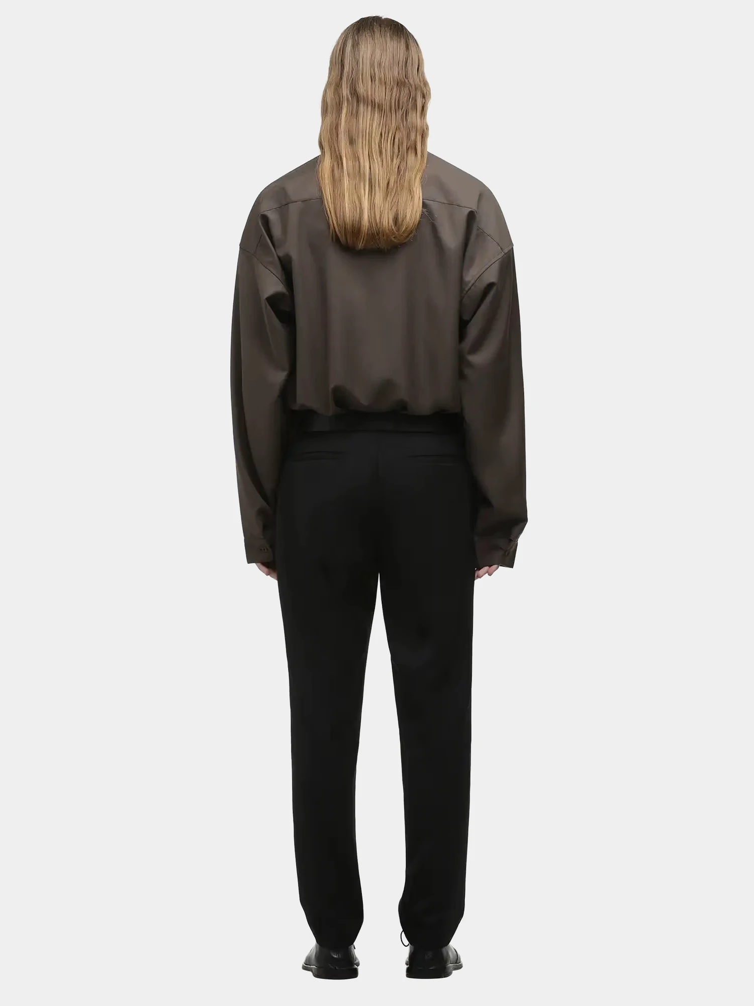 Рубашка entire studios Miller Wool Taupe