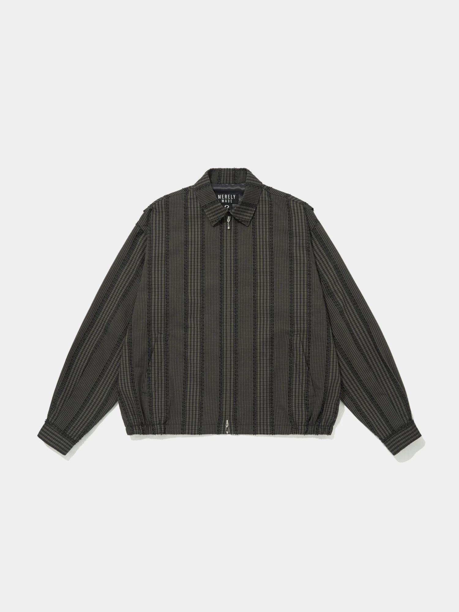 Овершот MERELY MADE Premium Banshu-Ori Fringe Check Black