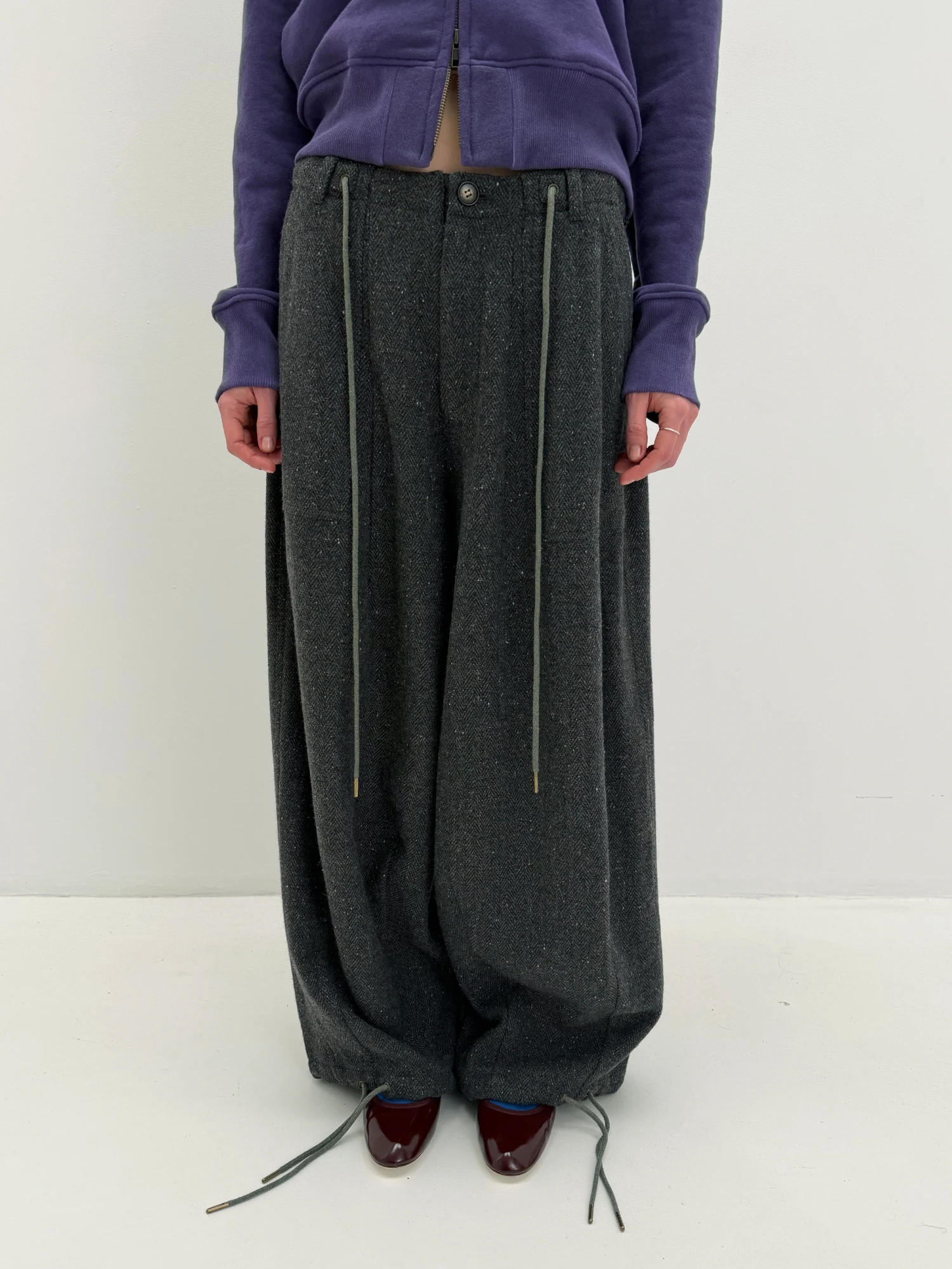 Брюки STUDIO SLOW X SINIY VSADNIK EXCLUSIVE Herringbone Monks Pants