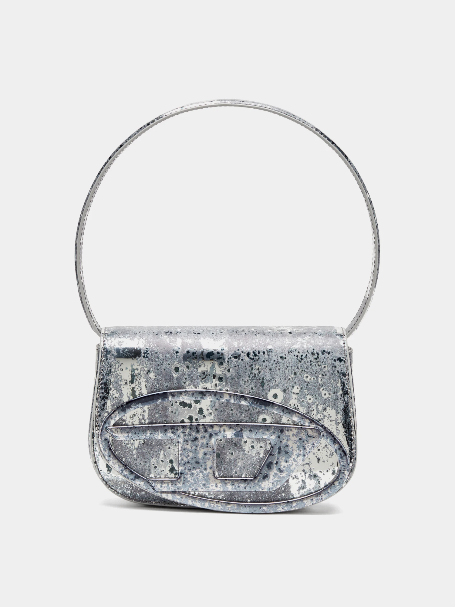 Женская сумка Diesel 1DR Shoulder Silver/Gun Metal