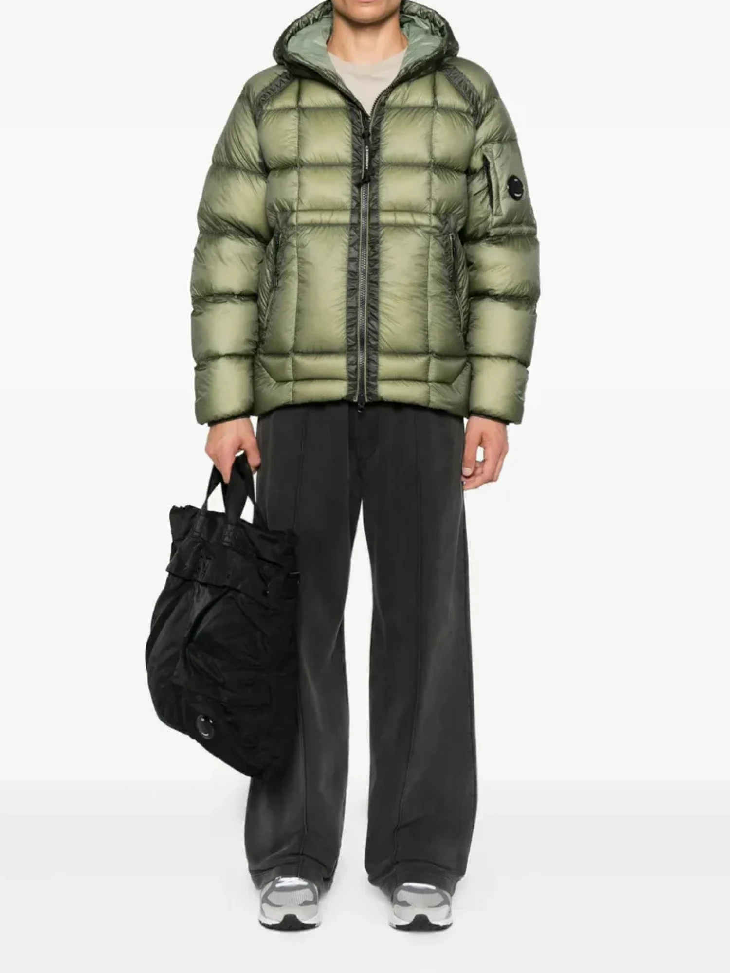 Пуховик C.P. Company D.D. Shell Hooded Seagrass