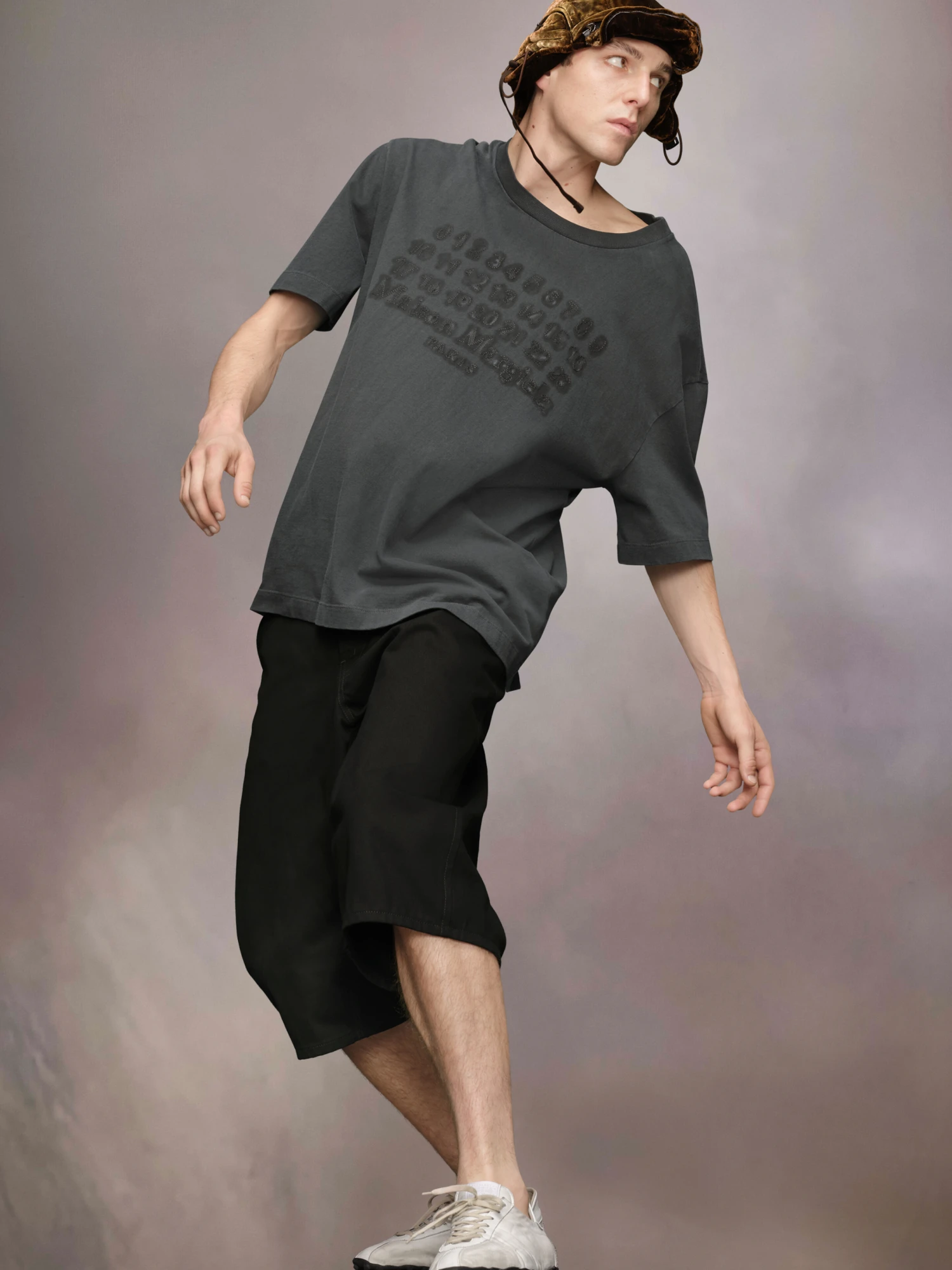 Футболка Maison Margiela Embroidered Logo Black