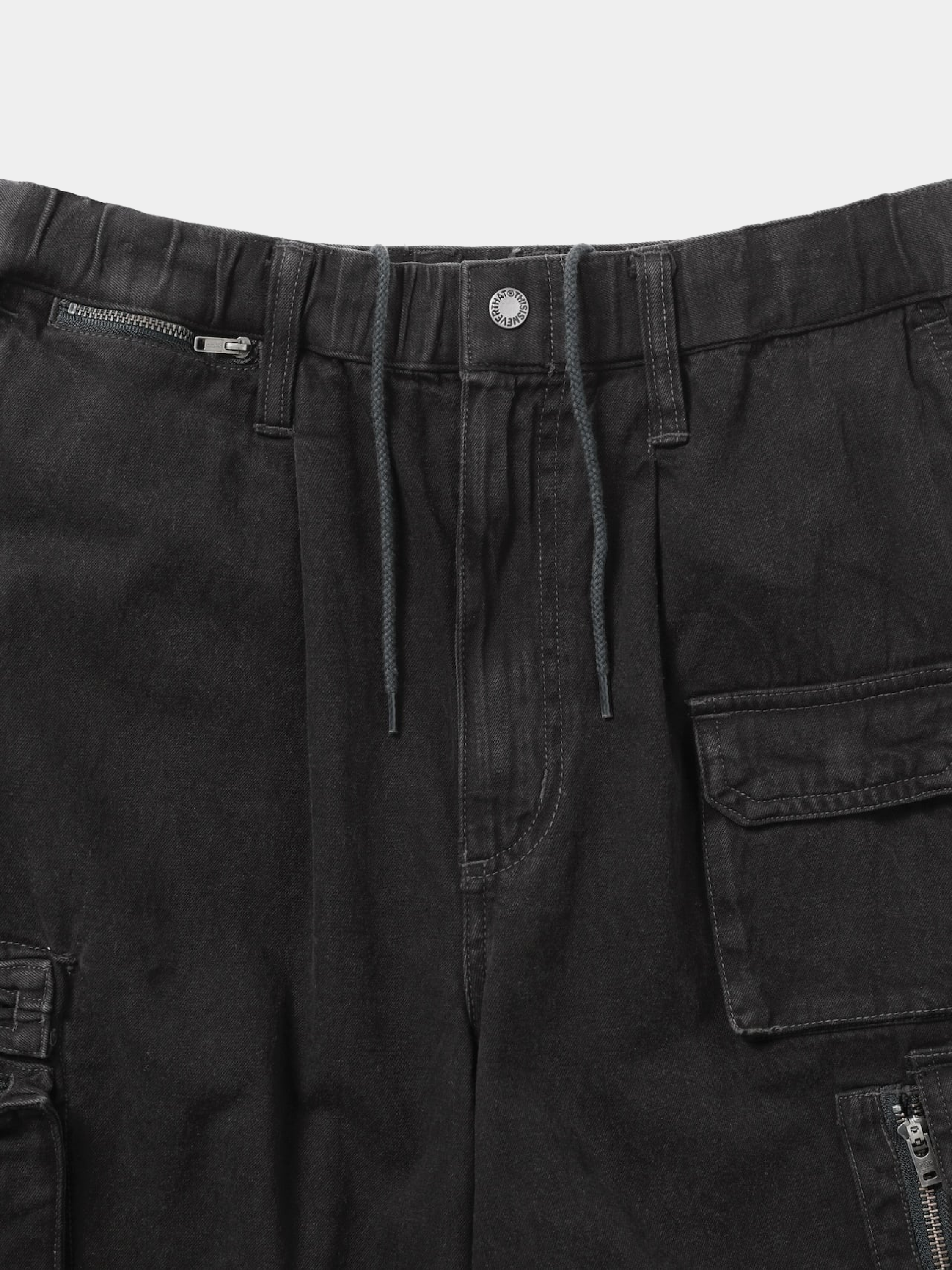 Брюки thisisneverthat Crazy Multi Zip Pant - Updated Black