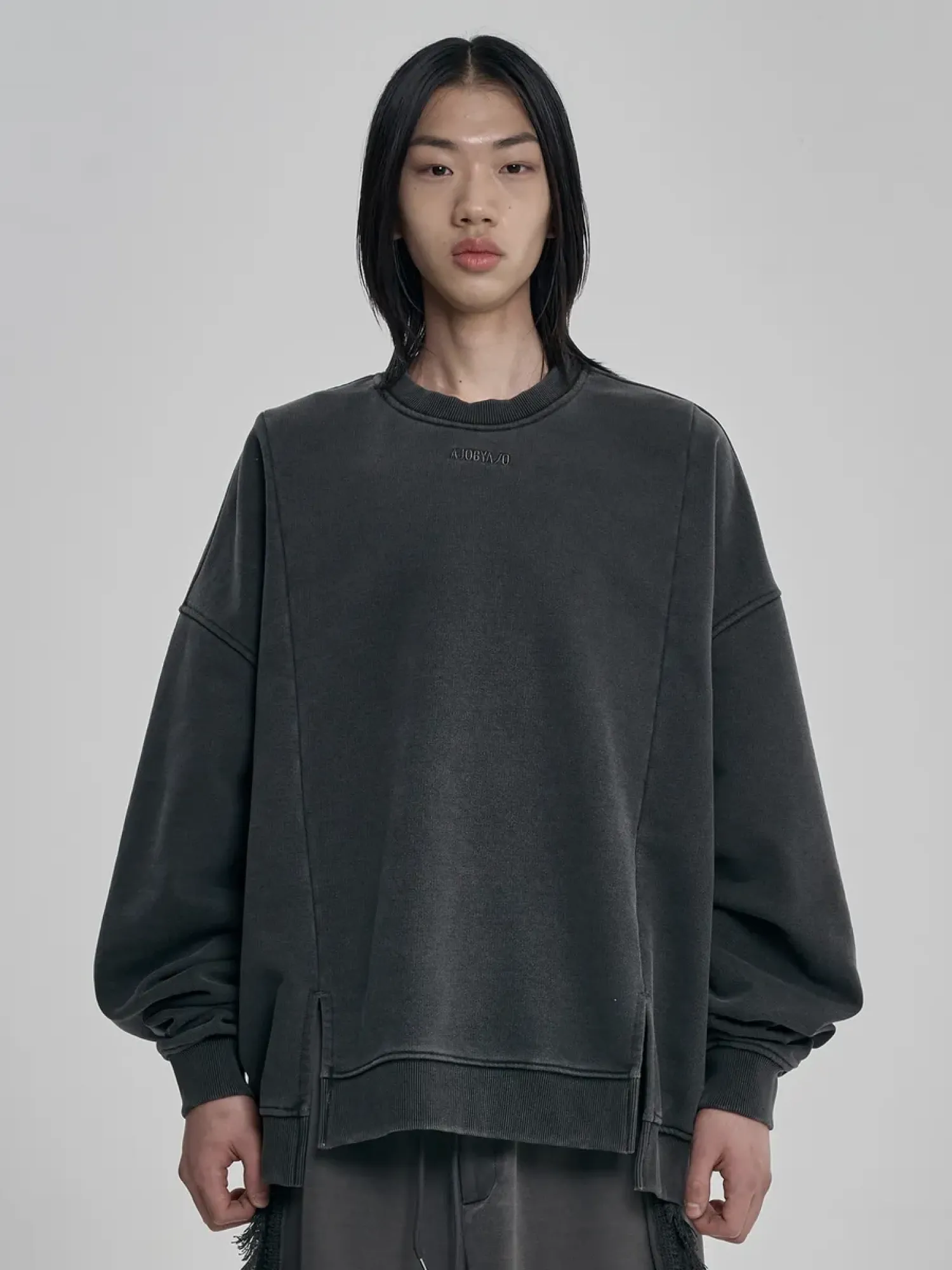 Свитшот AJOBYAJO Twofold Wide Washed Charcoal