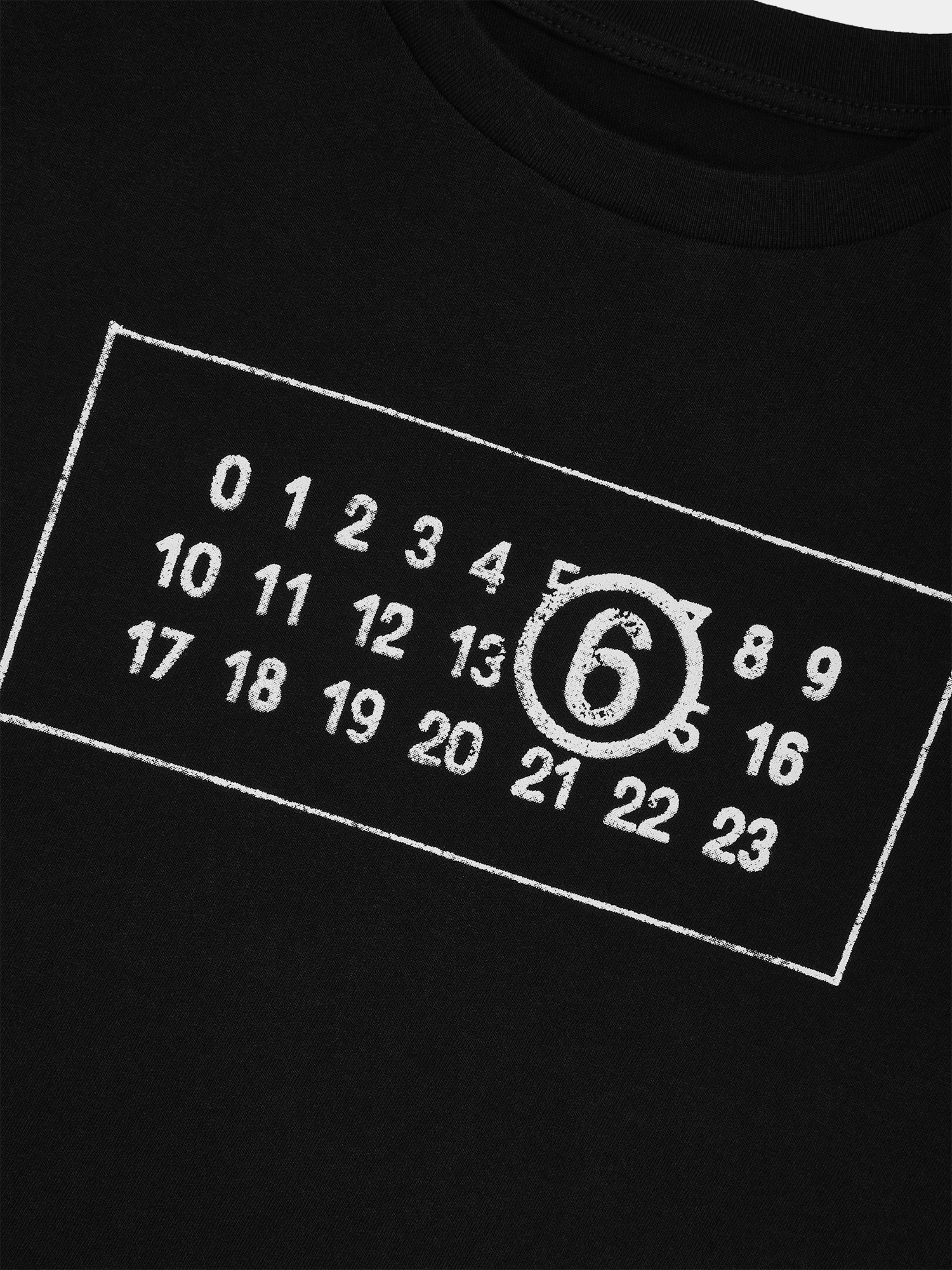 Женская футболка MM6 Maison Margiela Numeric T-Shirt Black