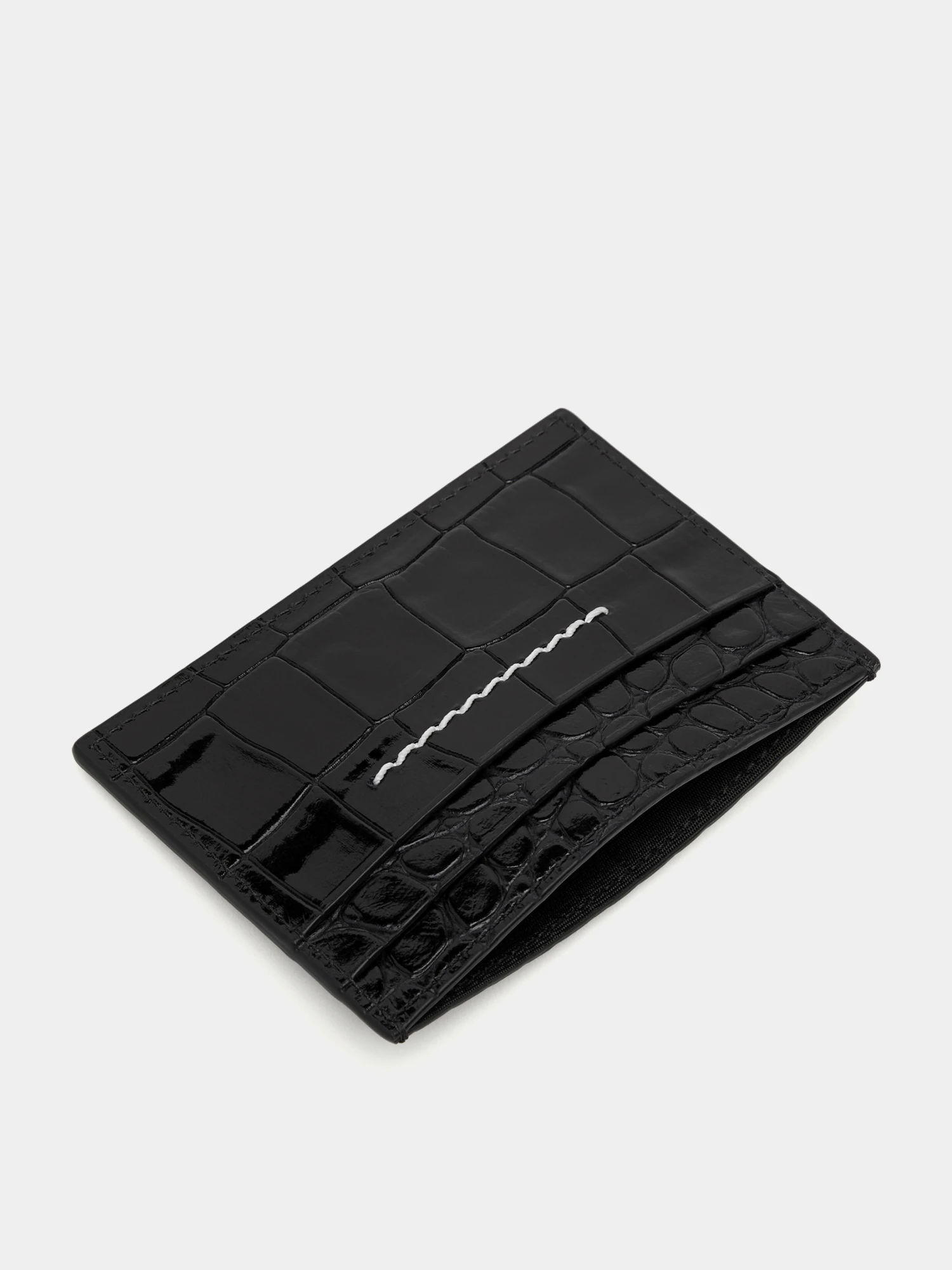 Кардходлер MM6 Maison Margiela Numeric Textured Black