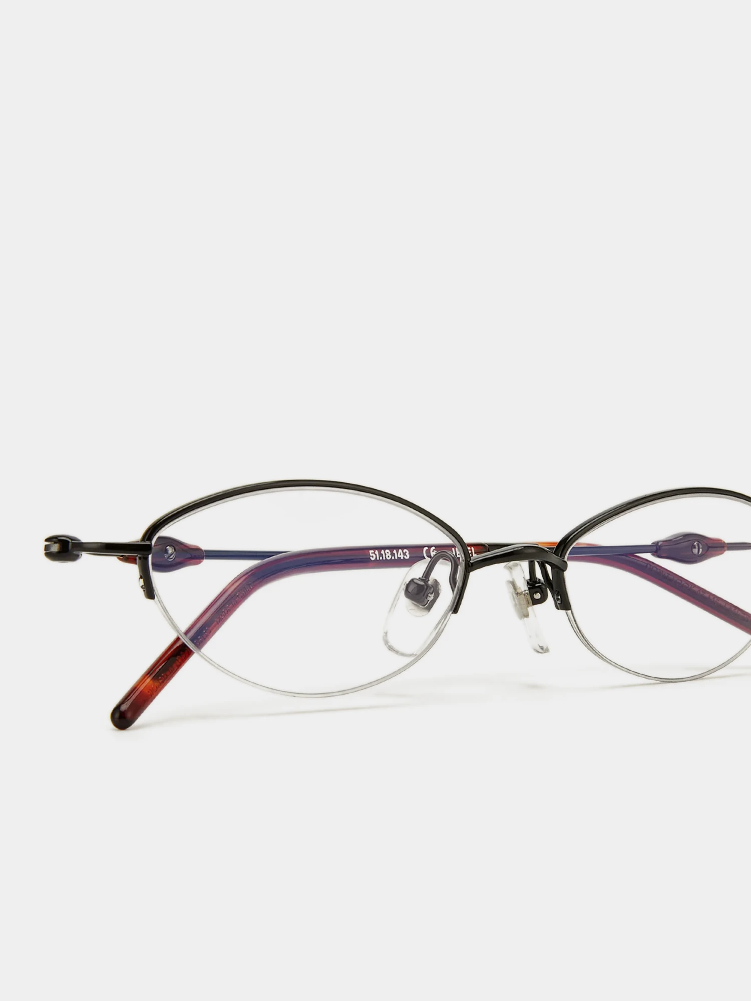 Очки Bonnie Clyde Jewel Black Red Tortoise & Clear Lens