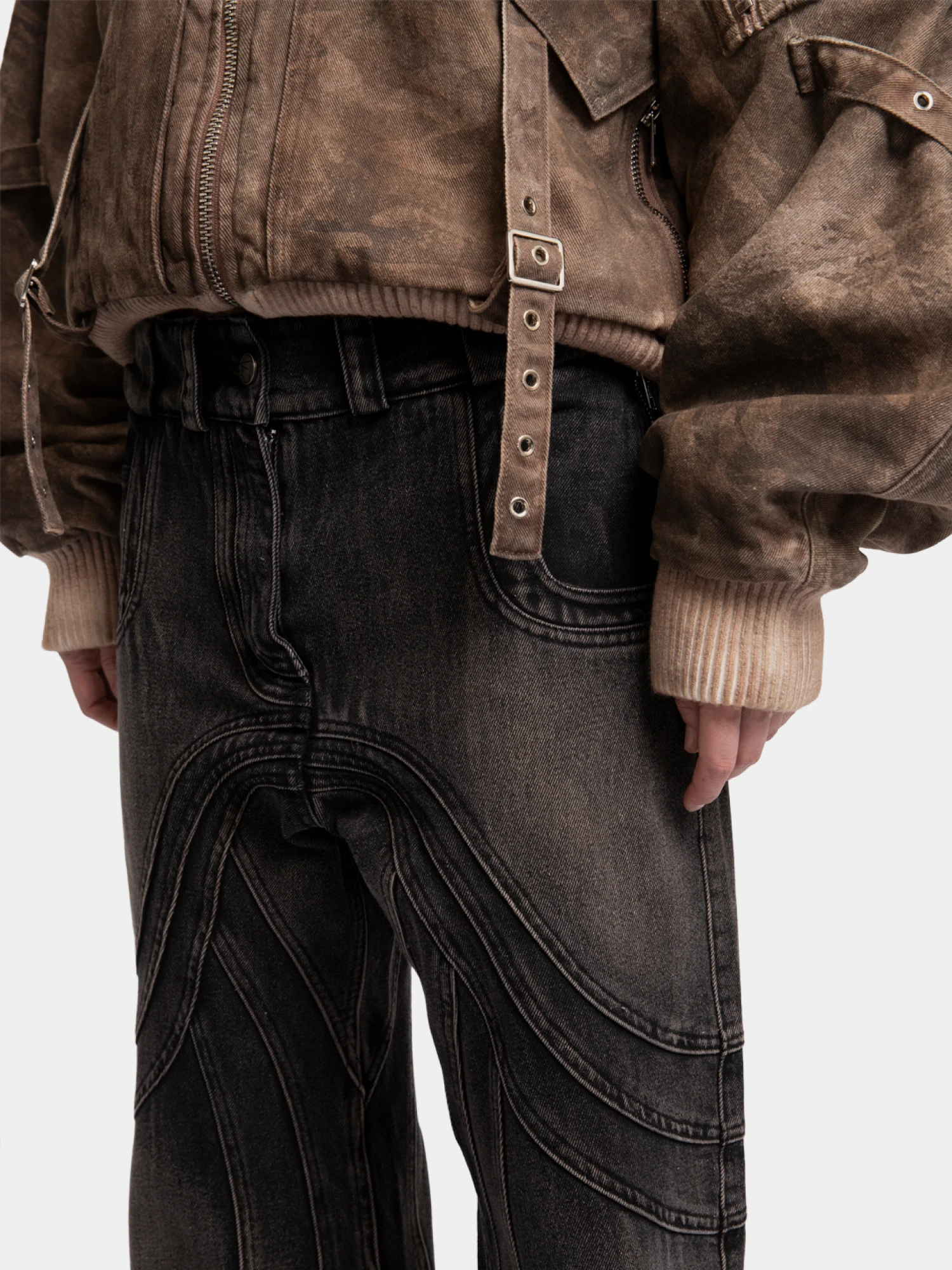 Джинсы NO/FAITH STUDIOS Wave Denim Black