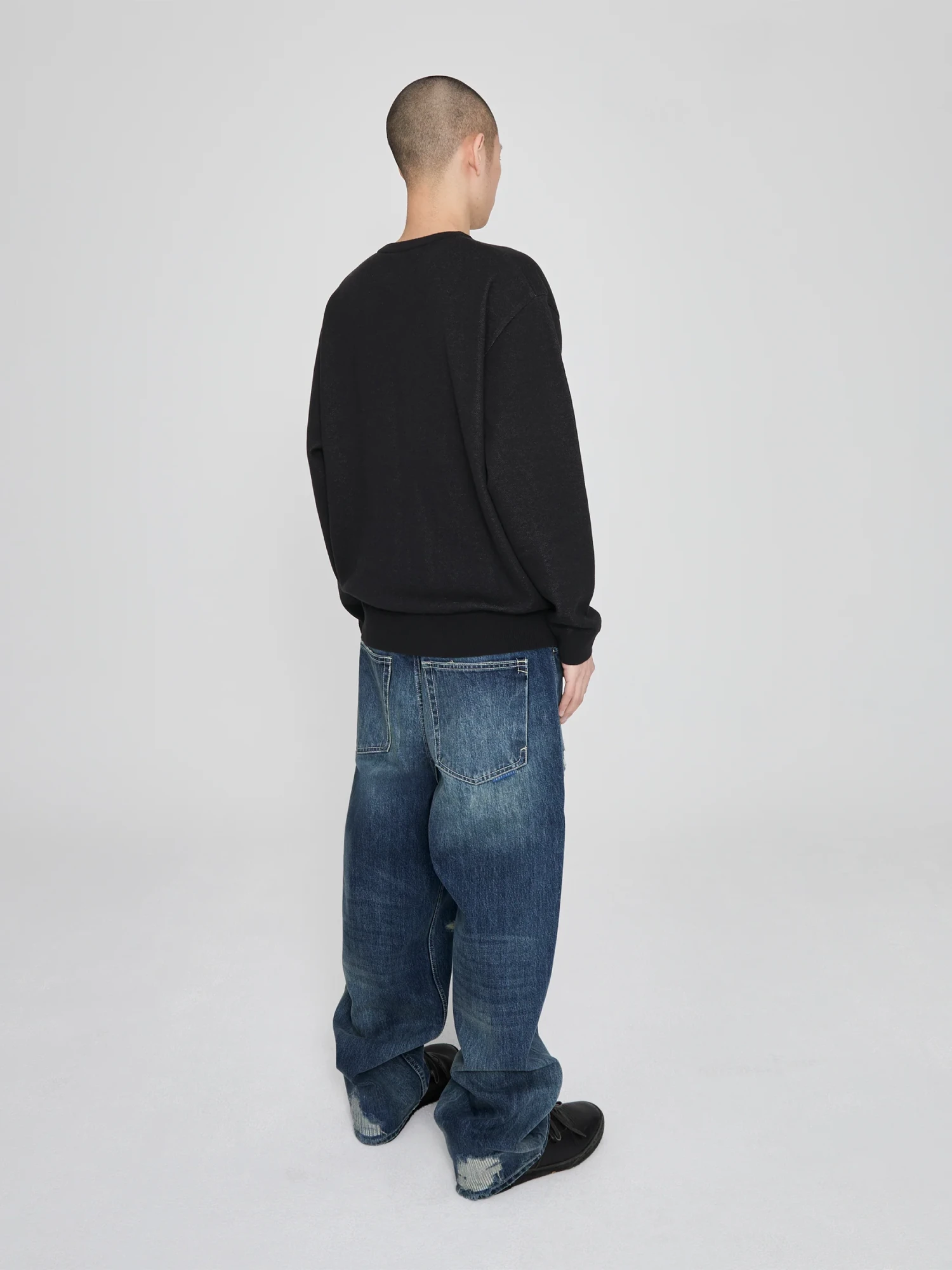 Джинсы YESEYESEE Distressed 5 Pockets Medium Indigo