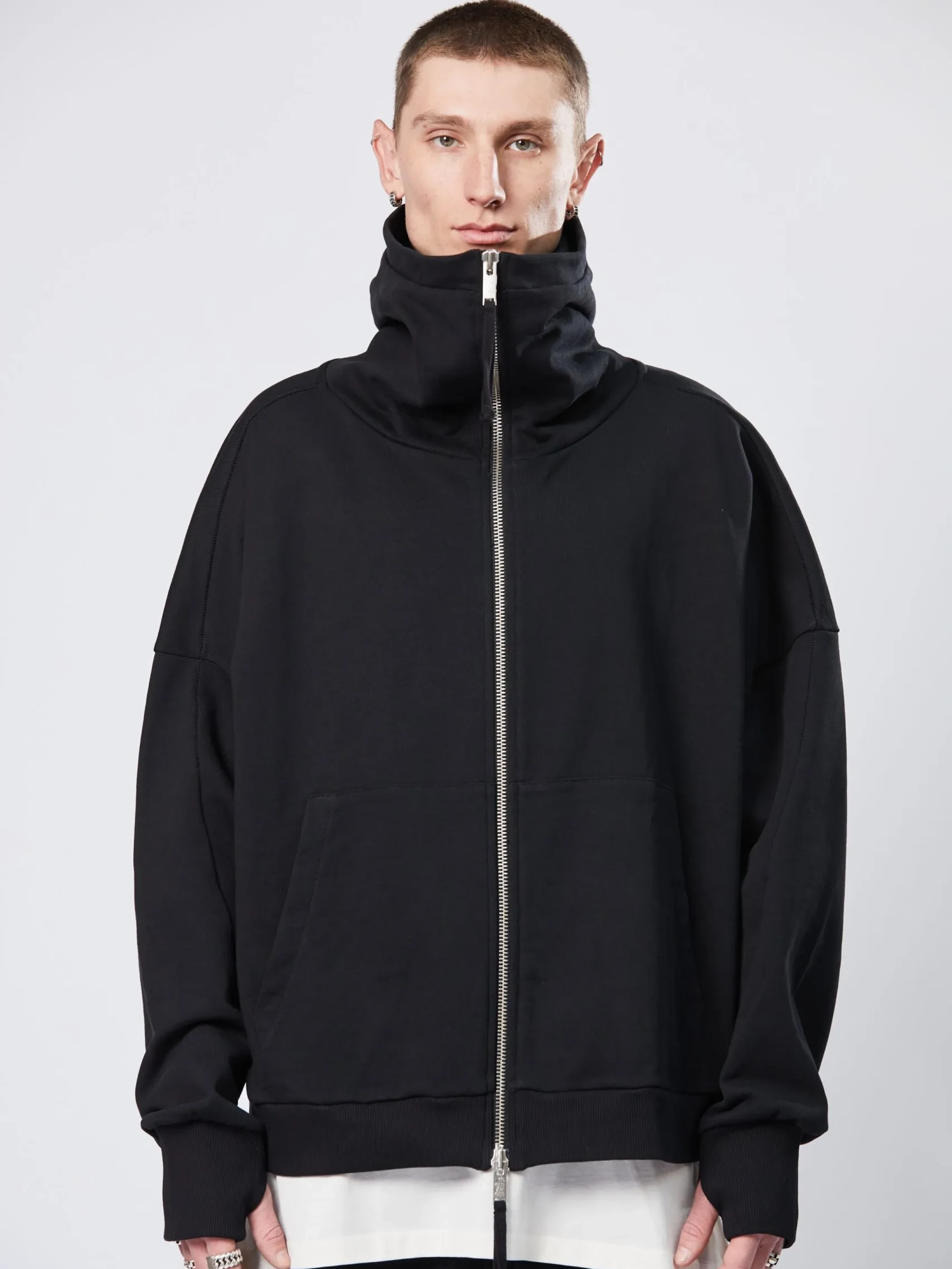 Толстовка на молнии thom/krom M SJ 628 Black