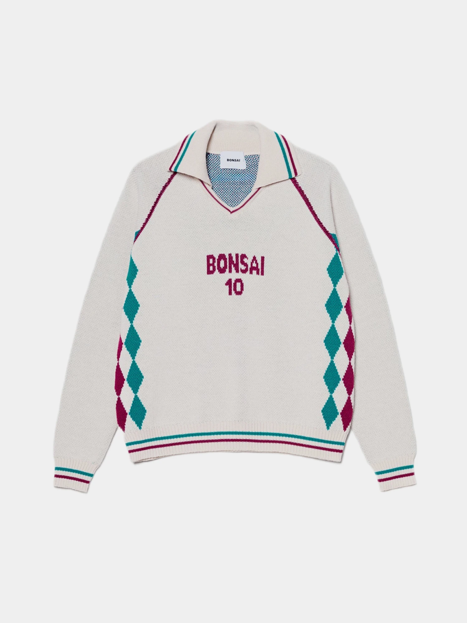Джемпер BONSAI Special Knit Sport Fit Polo Beige