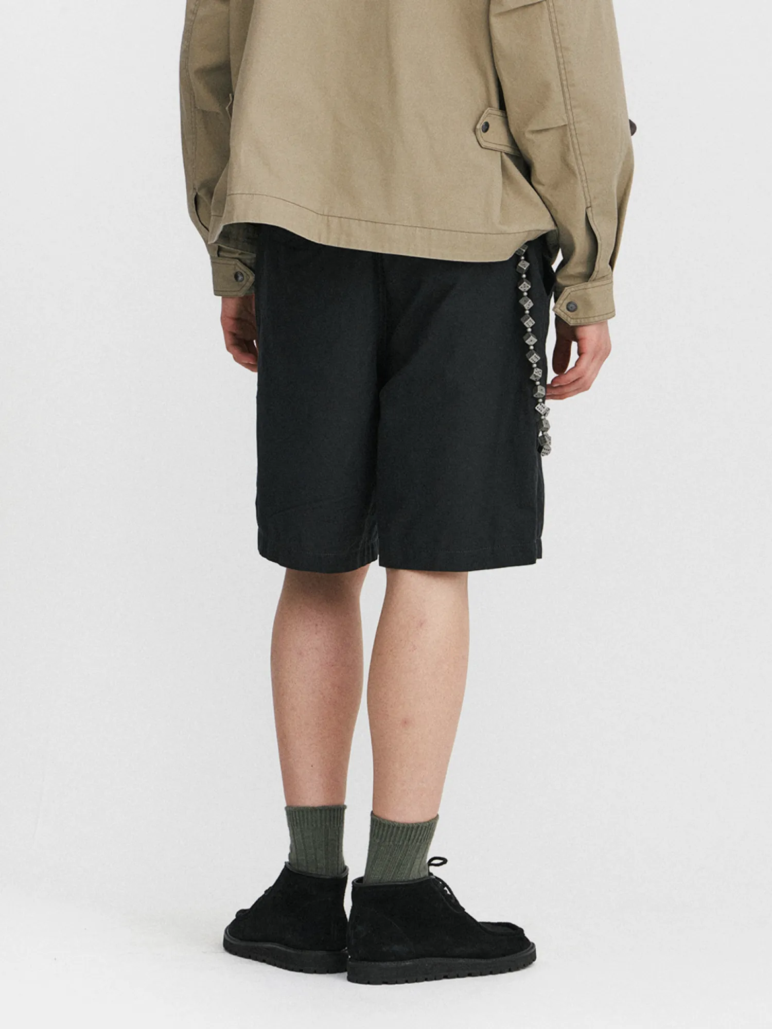 Шорты EASTLOGUE Belted Cattleman Black Linen