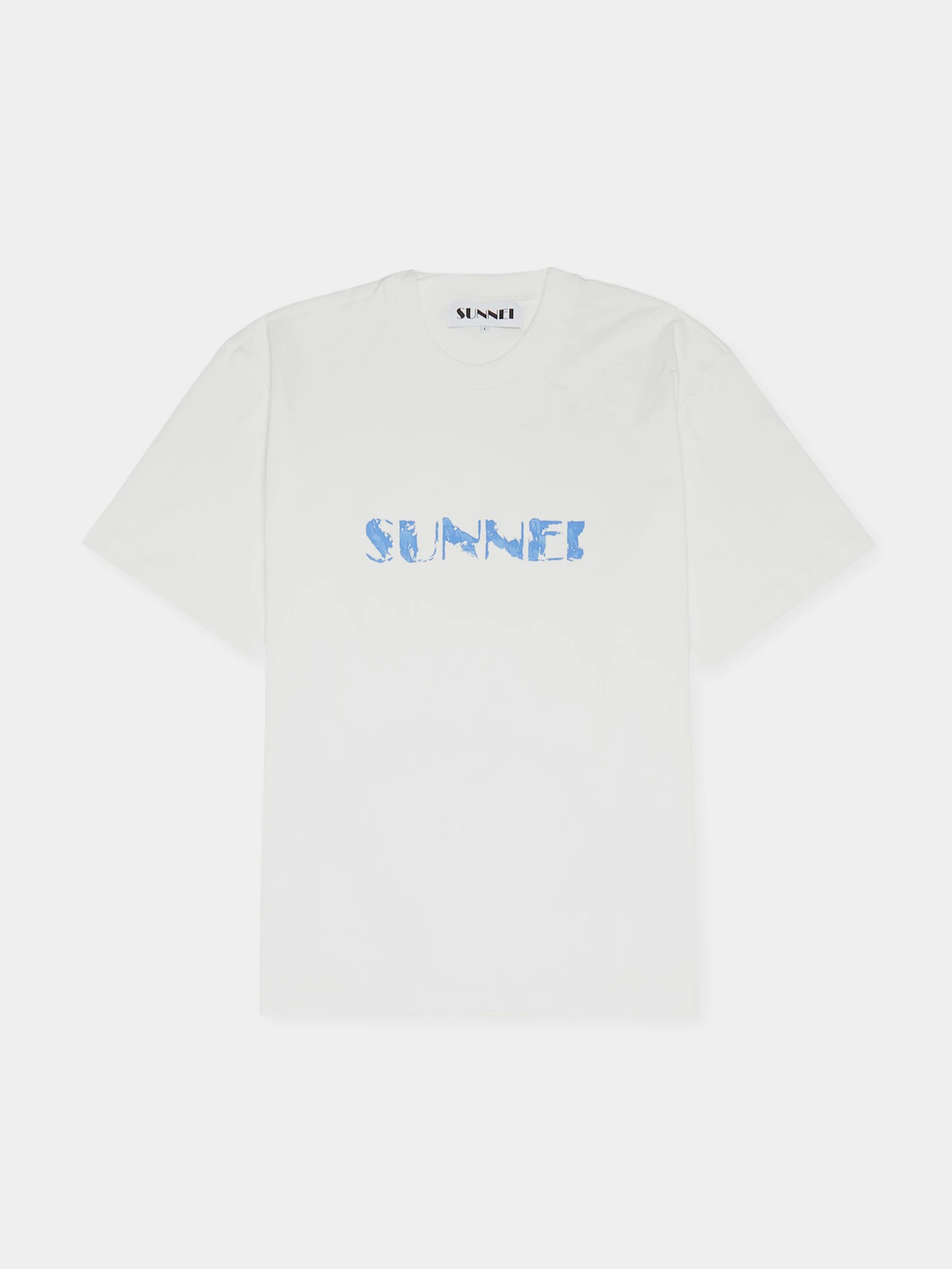 Футболка Sunnei Classic Big Logo Pennellata Off White