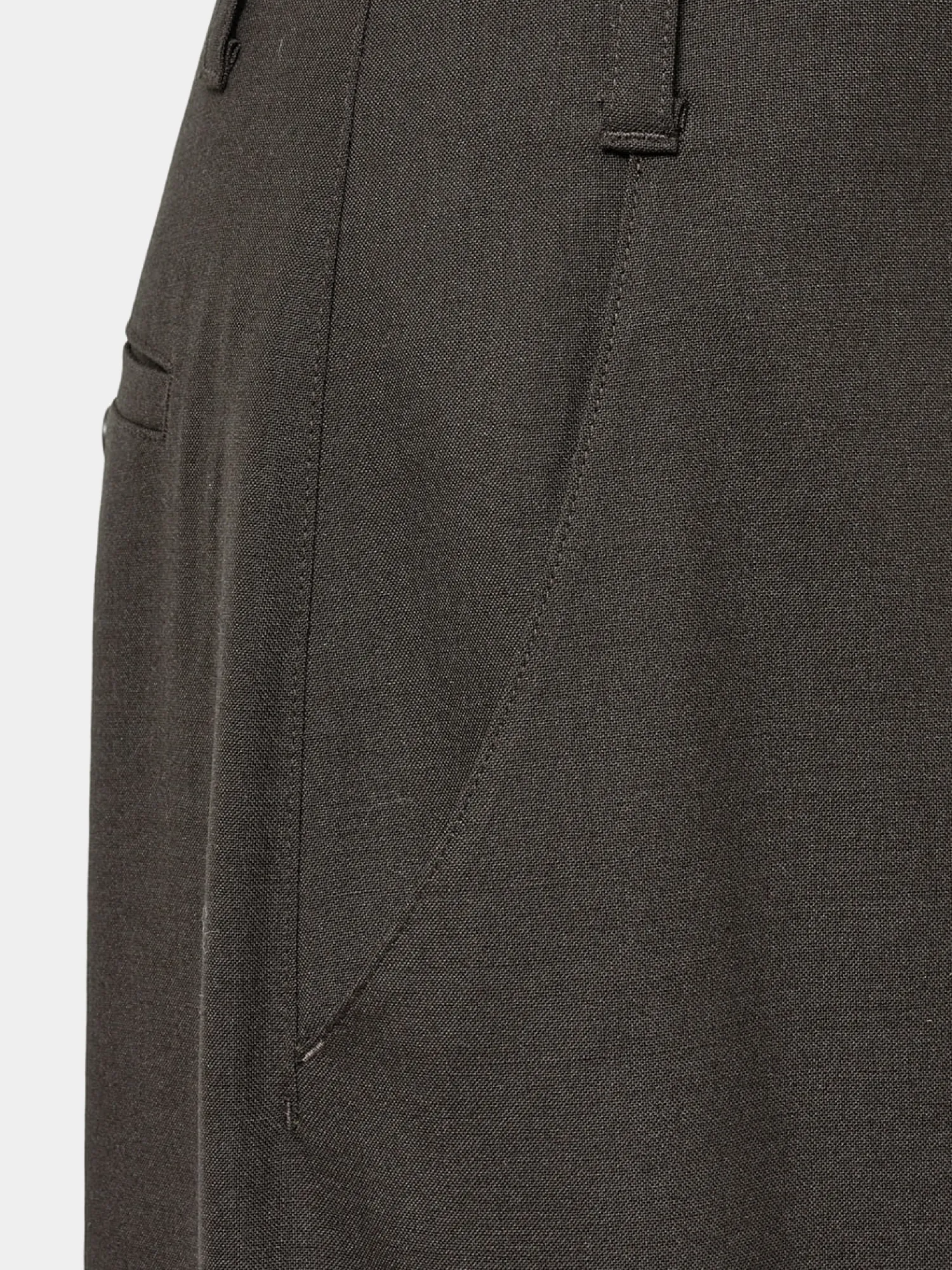 Брюки AMOMENTO Wool Wide Pants Dark Brown